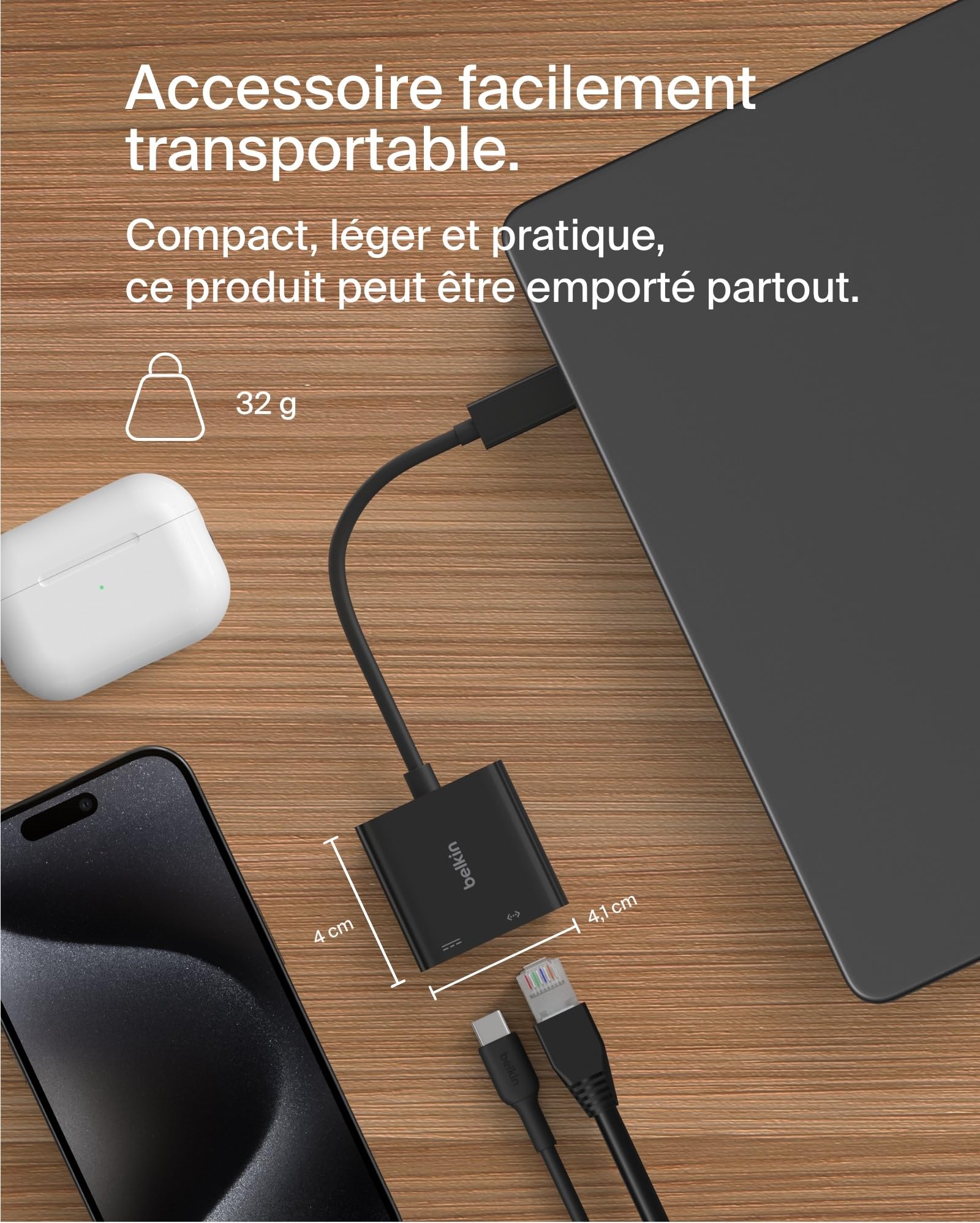 belkin-connect-adaptateur-usb-c-vers-ethernet-recharge-100-w-gigabit-10-100-1000 image 4