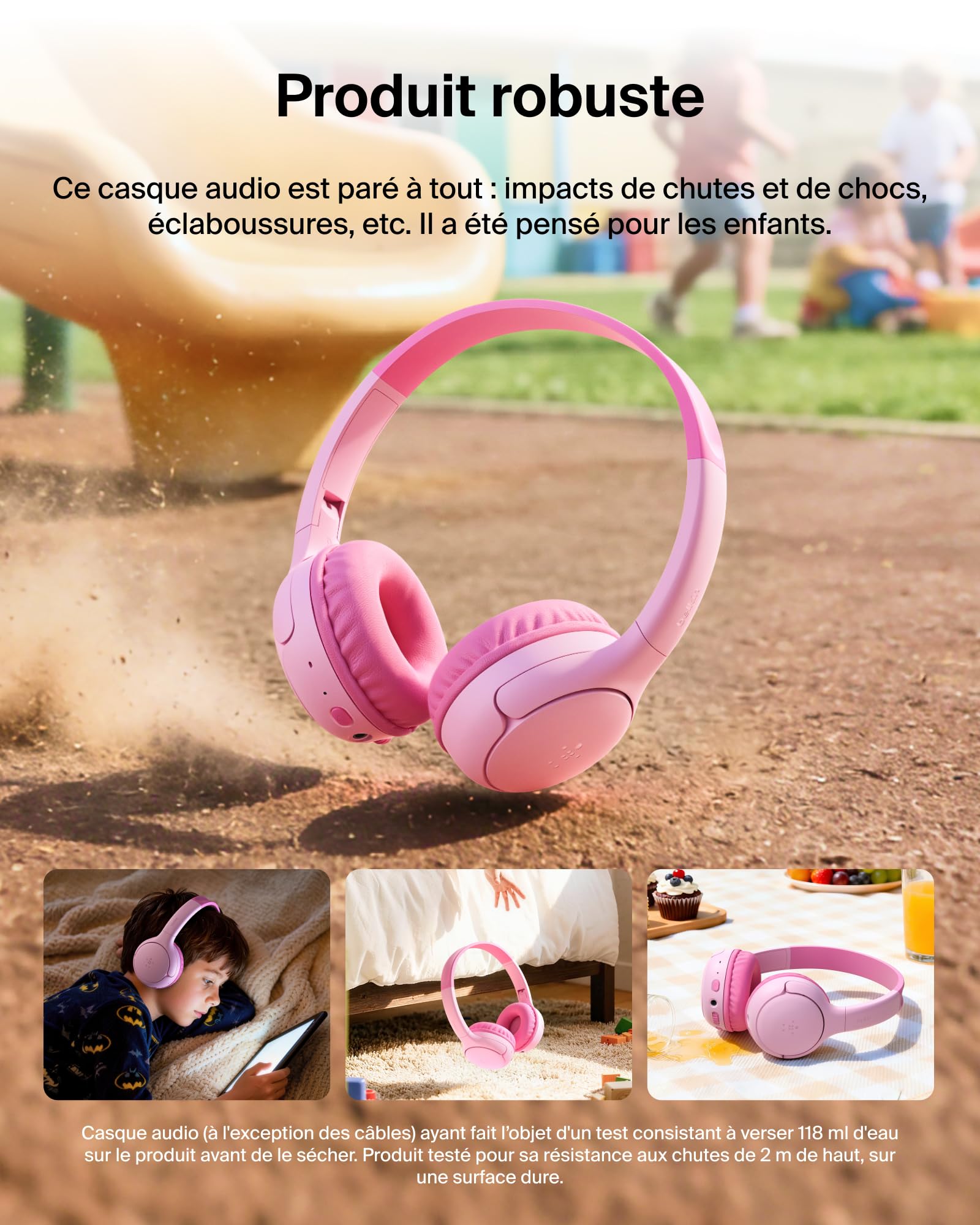 belkin-soundform-mini-2-casque-sans-fil-bluetooth-pour-enfants-rose-55-h-d-auton image 6
