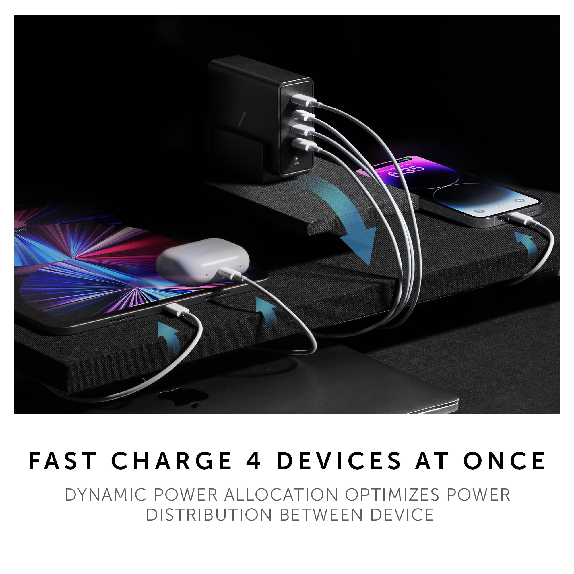 native-union-fast-gan-charger-pd-140w-station-de-charge-bureau-4-ports-usb-c-pow image 3