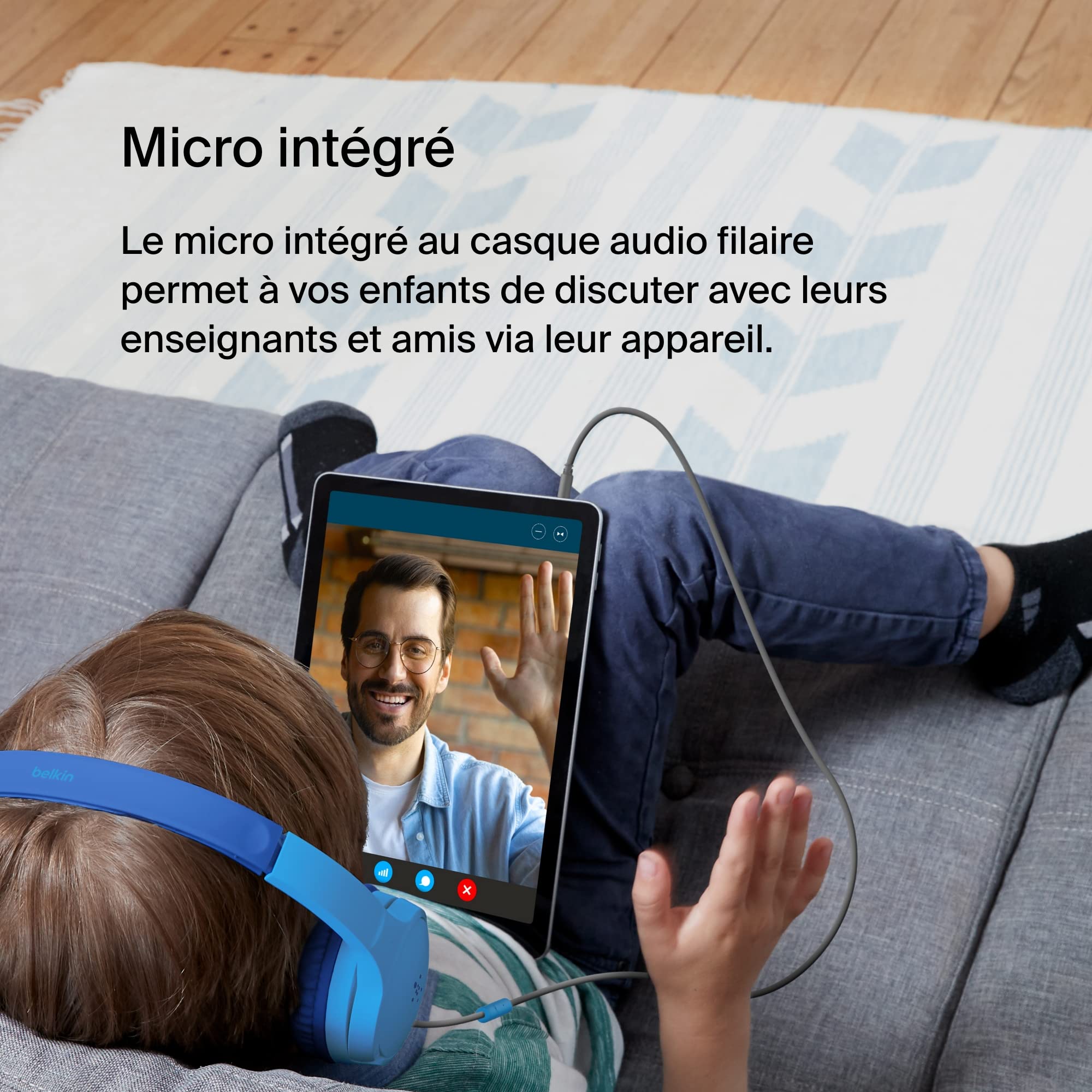 belkin-soundform-mini-casque-audio-filaire-pour-enfants-circum-aural-volume-limi image 4