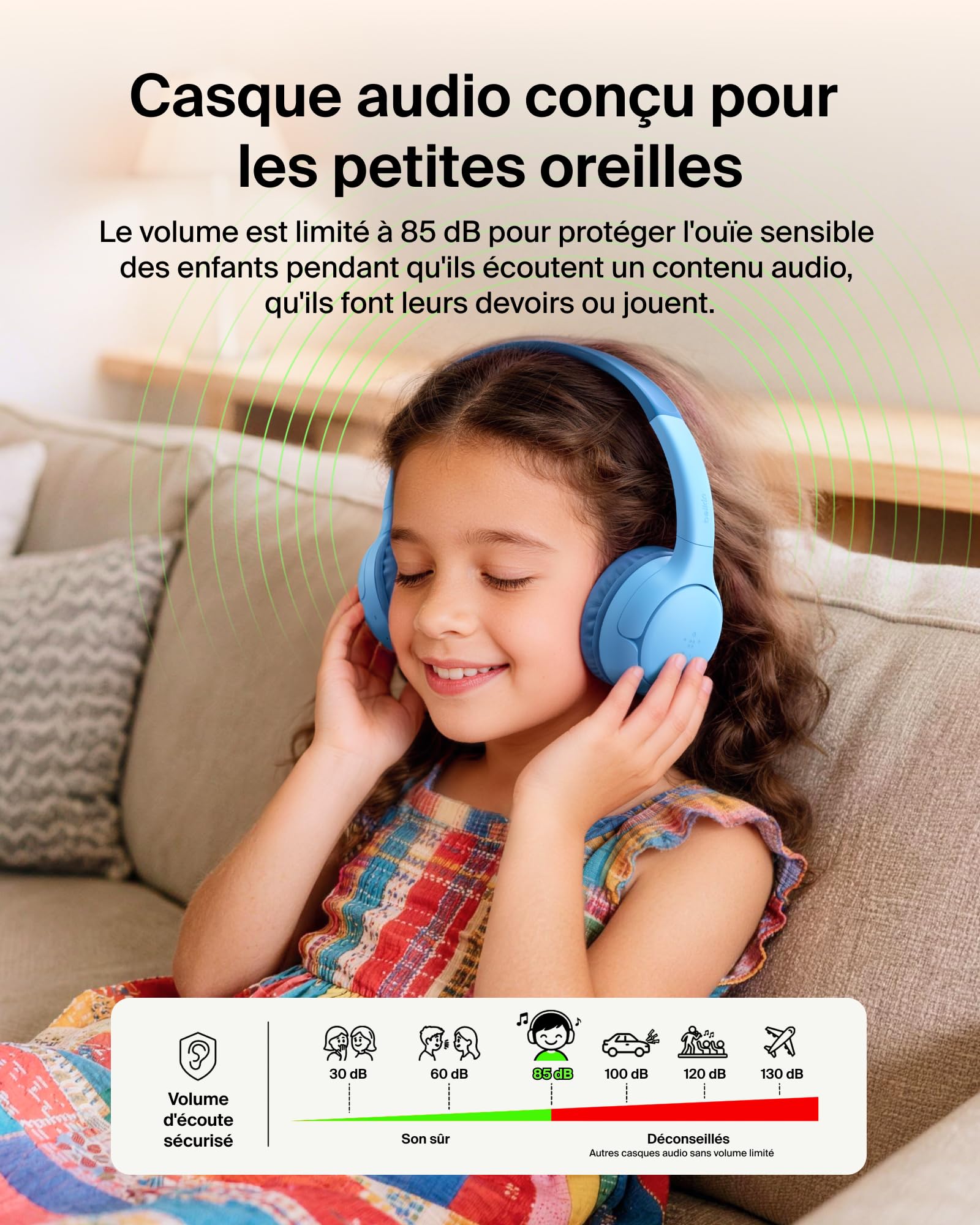 belkin-soundform-mini-2-casque-audio-sans-fil-circum-aural-bluetooth-pour-enfant image 3