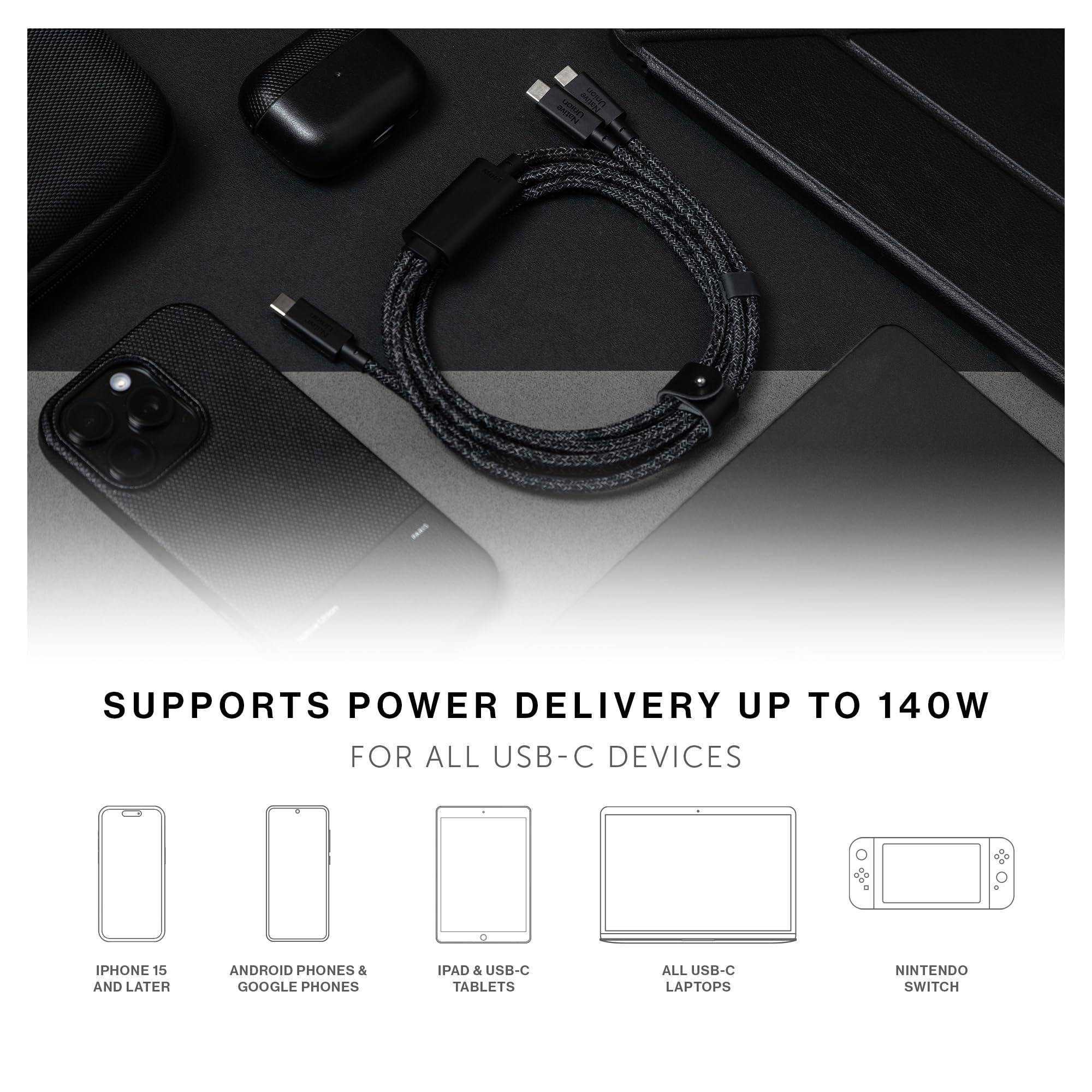 native-union-belt-cable-2-en-1-usb-c-double-connecteur-140w-2-m-c-ble-de-charge- image 3