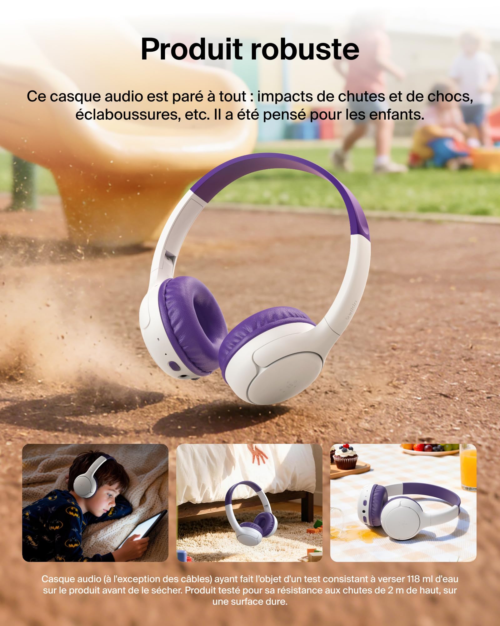 belkin-soundform-mini-2-casque-sans-fil-bluetooth-pour-enfants-violet-55-h-d-aut image 6