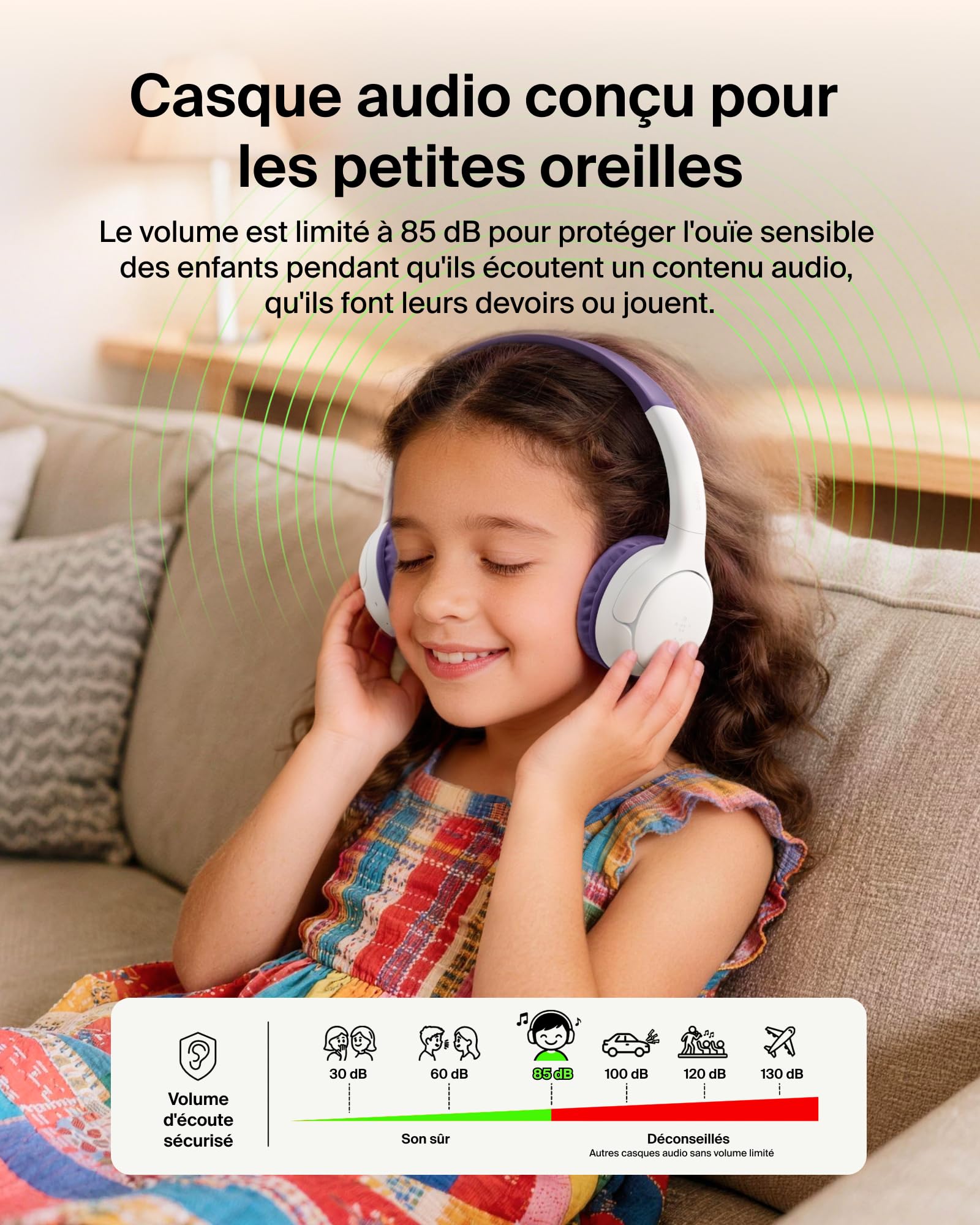 belkin-soundform-mini-2-casque-sans-fil-bluetooth-pour-enfants-violet-55-h-d-aut image 3