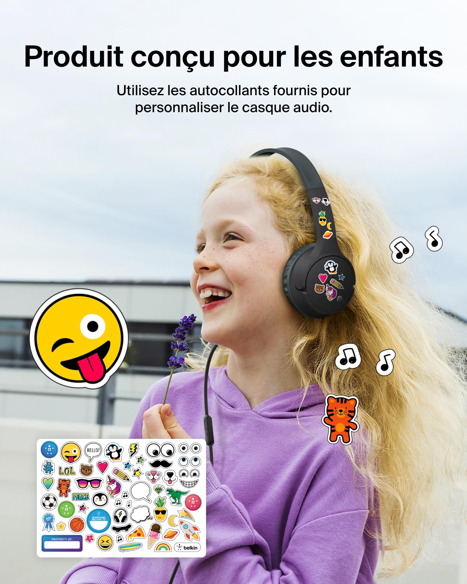 belkin-soundform-mini-casque-audio-enfant-filaire-usb-c-et-3-5-mm-micro-85-db-ma image 7