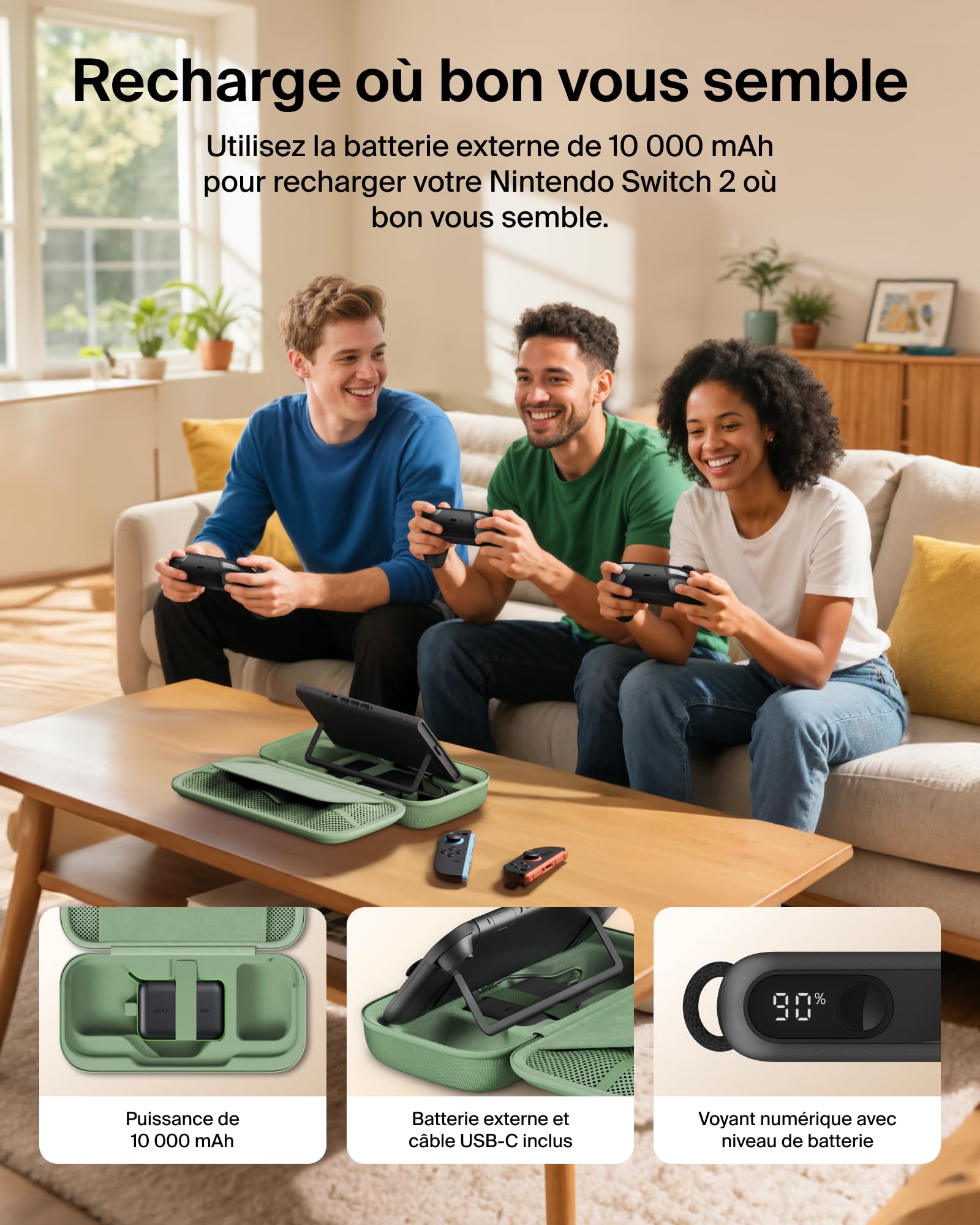 belkin-gaming-pochette-de-rangement-pour-nintendo-switch-2-avec-batterie-externe image 3
