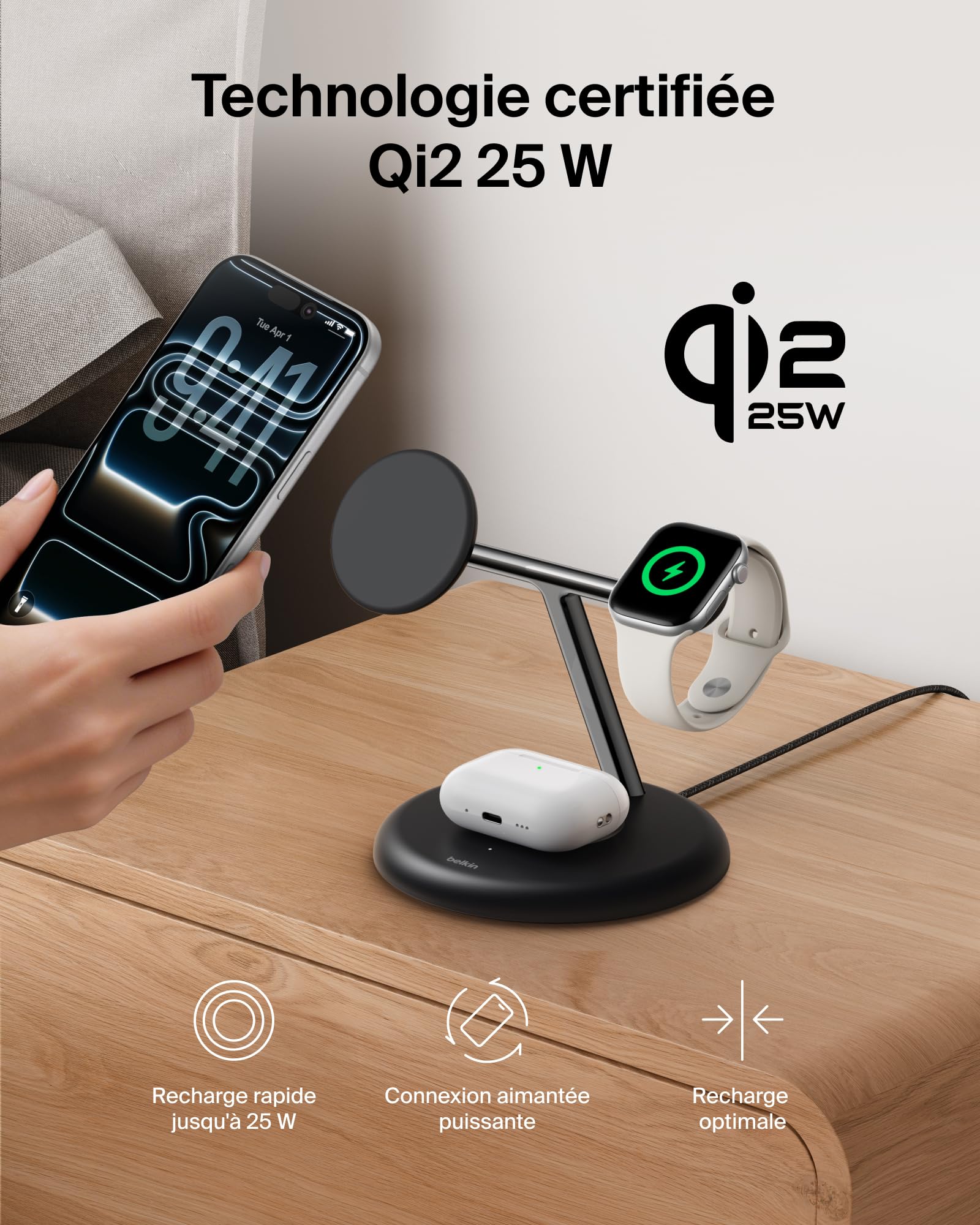 belkin-ultracharge-station-de-recharge-sans-fil-3-en-1-25-w-magn-tique-qi2-2-com-2 image 4