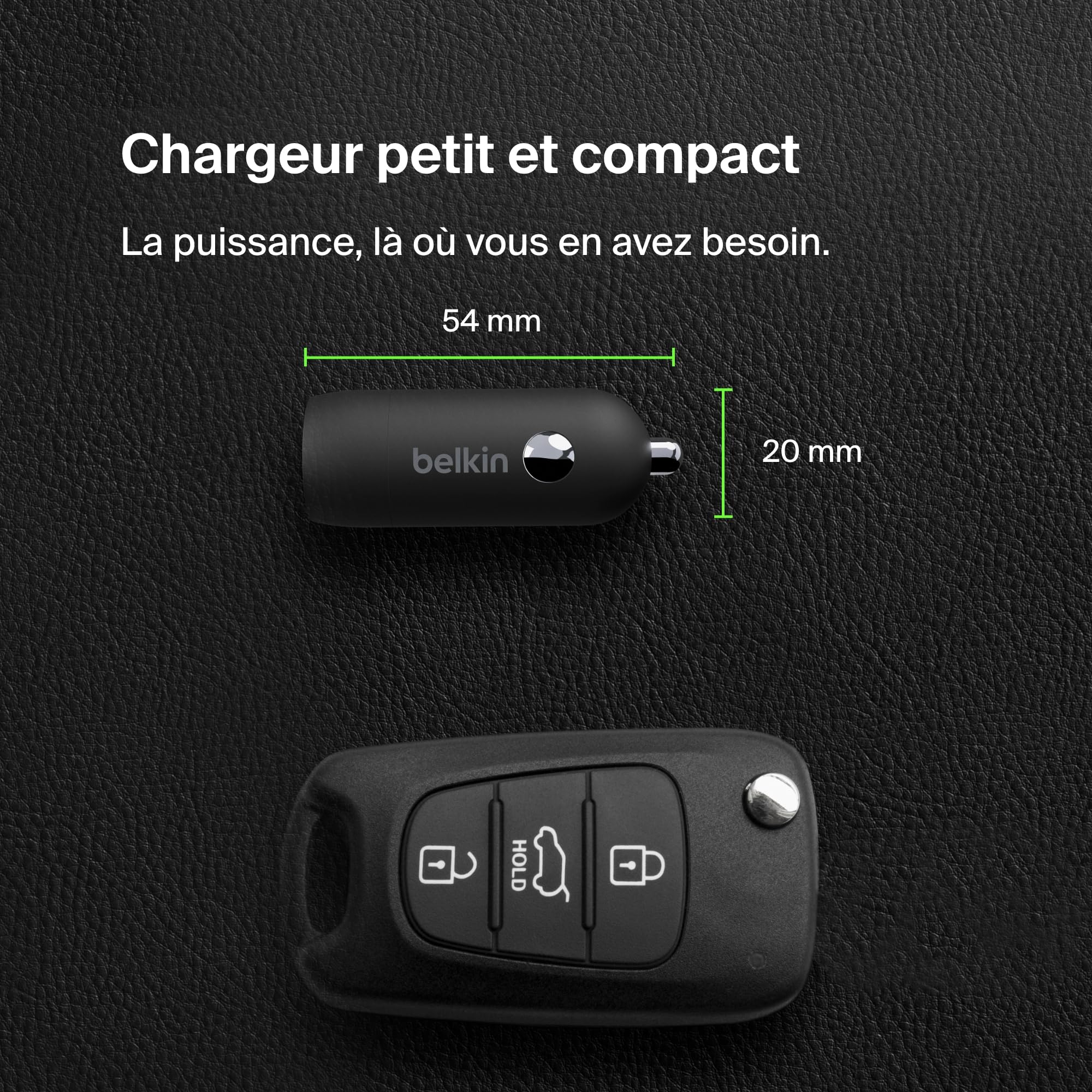 belkin-boostcharge-chargeur-de-voiture-30w-allume-cigare-port-usb-c-power-delive image 5
