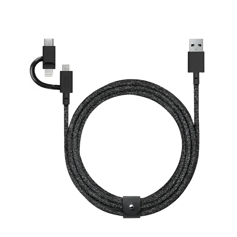native-union-belt-cable-universal-c-ble-de-charge-3-en-1-micro-usb-lightning-usb image 2