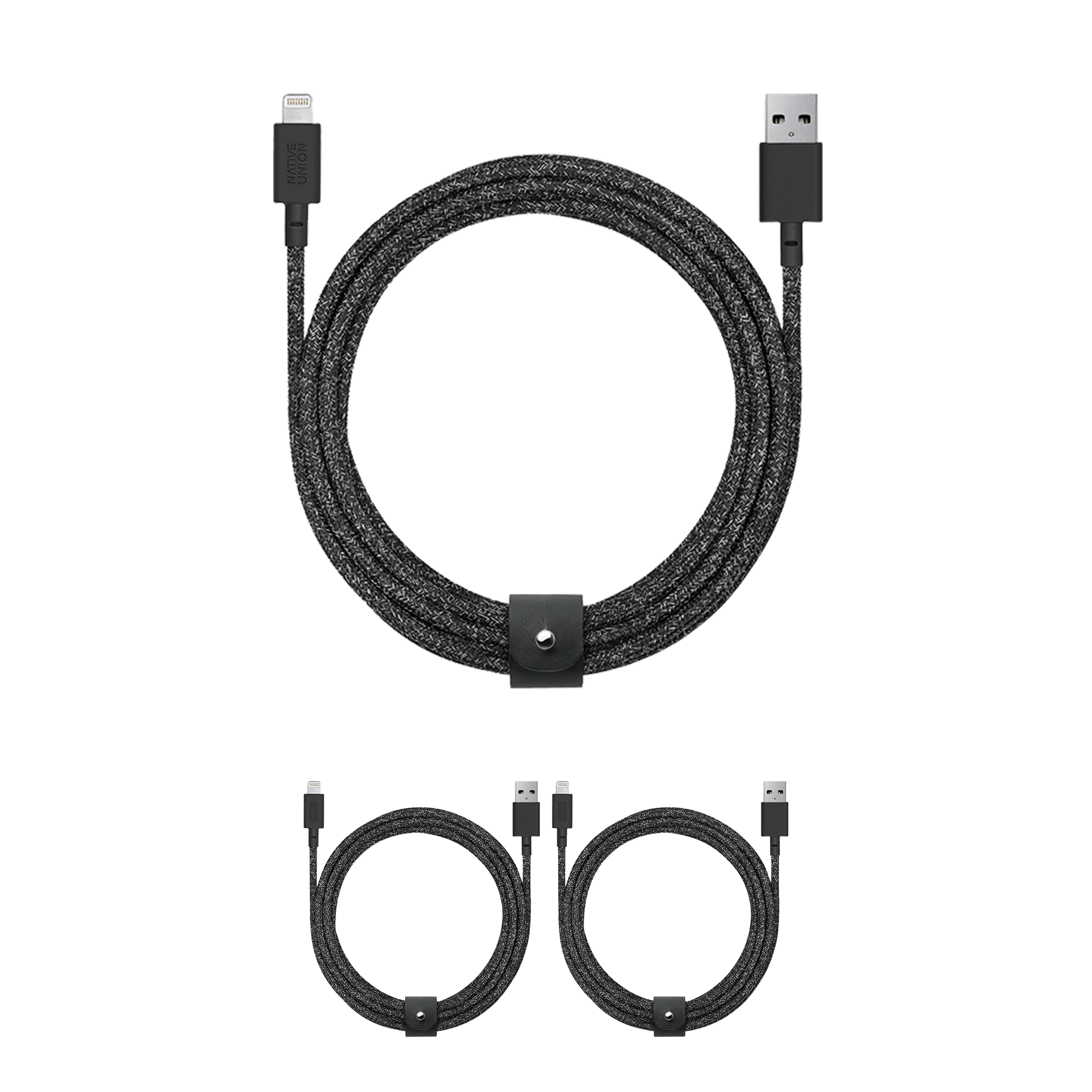 native-union-belt-cable-xl-3-pack-c-bles-usb-a-vers-lightning-3-m-tresse-nylon-r image 1