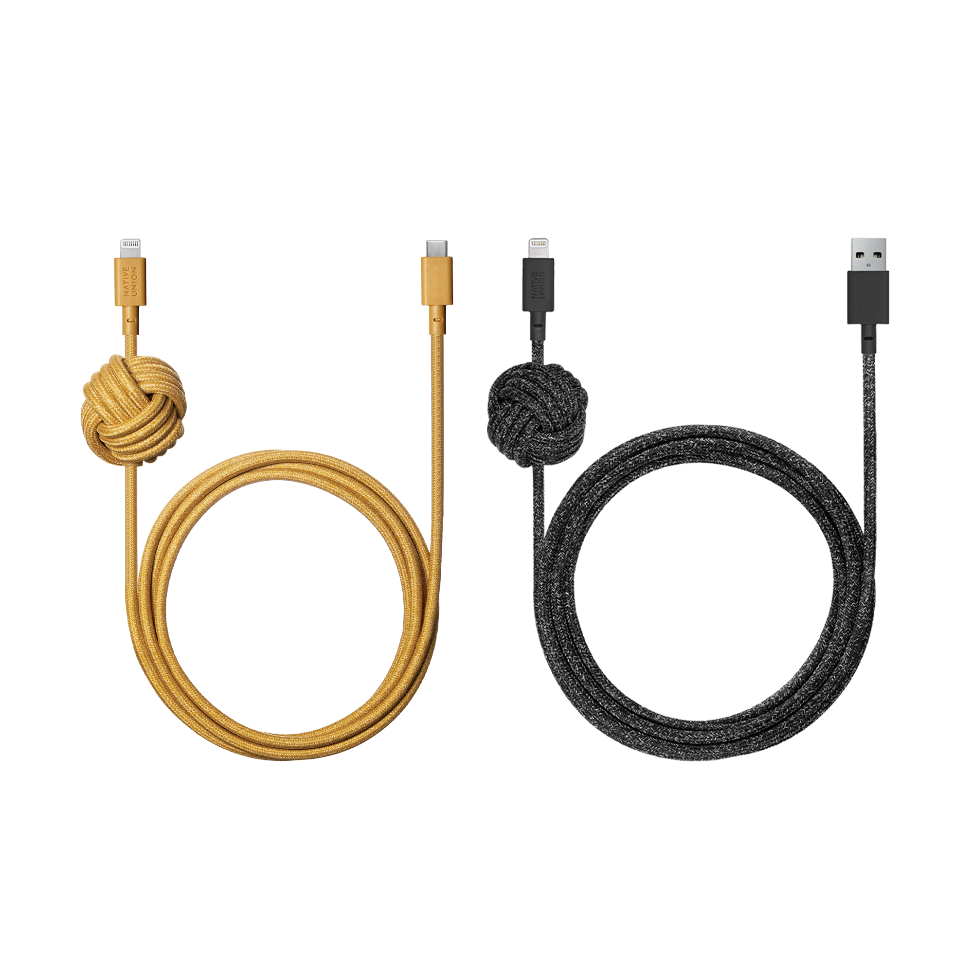 native-union-night-cable-set-c-ble-usb-a-vers-lightning-et-usb-c-vers-lightning- image 1