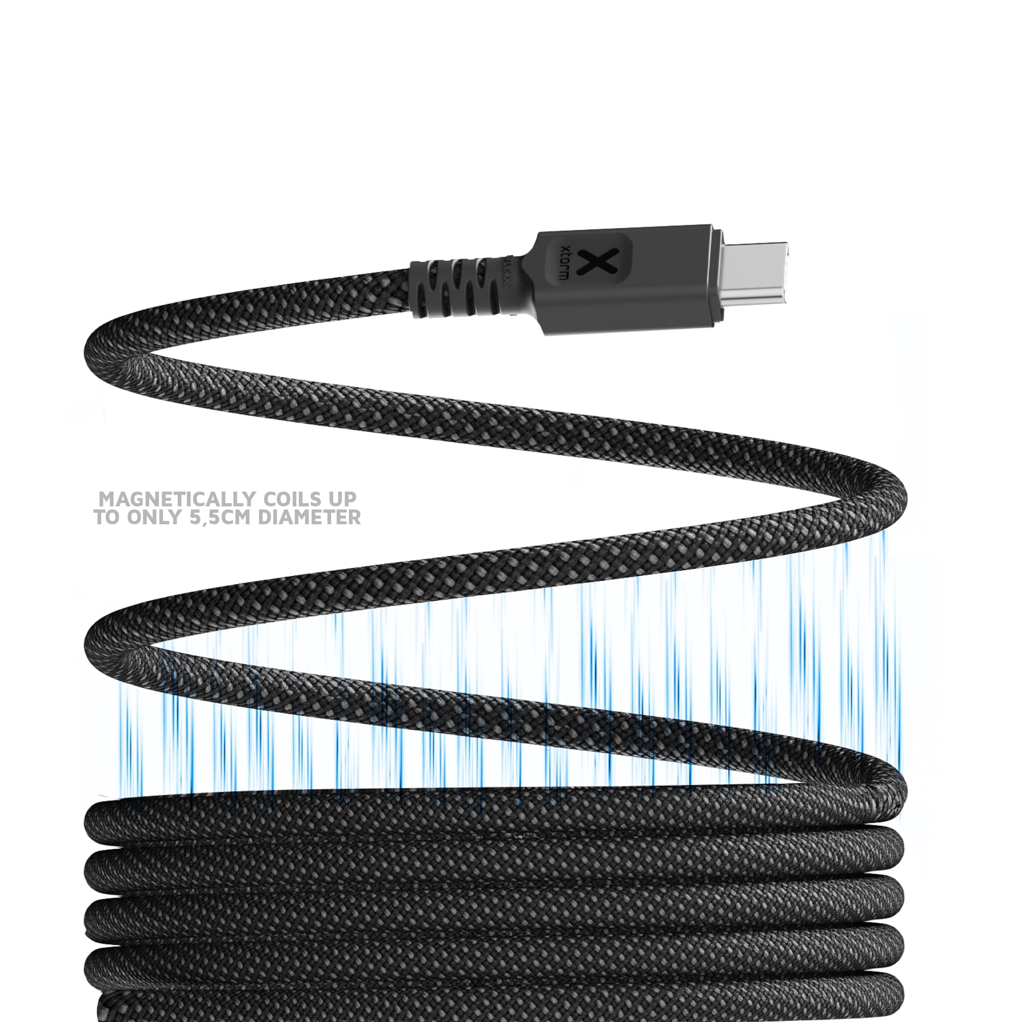 xtorm-travelpro-magnetic-c-ble-magn-tique-usb-c-pd-100w-1-m-noir-pour-laptop-et- image 3