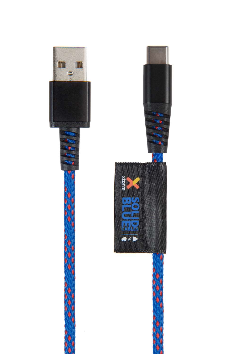 xtorm-solid-blue-cable-usb-a-vers-usb-c-1-m-c-ble-renforc-nylon-et-kevlar image 2