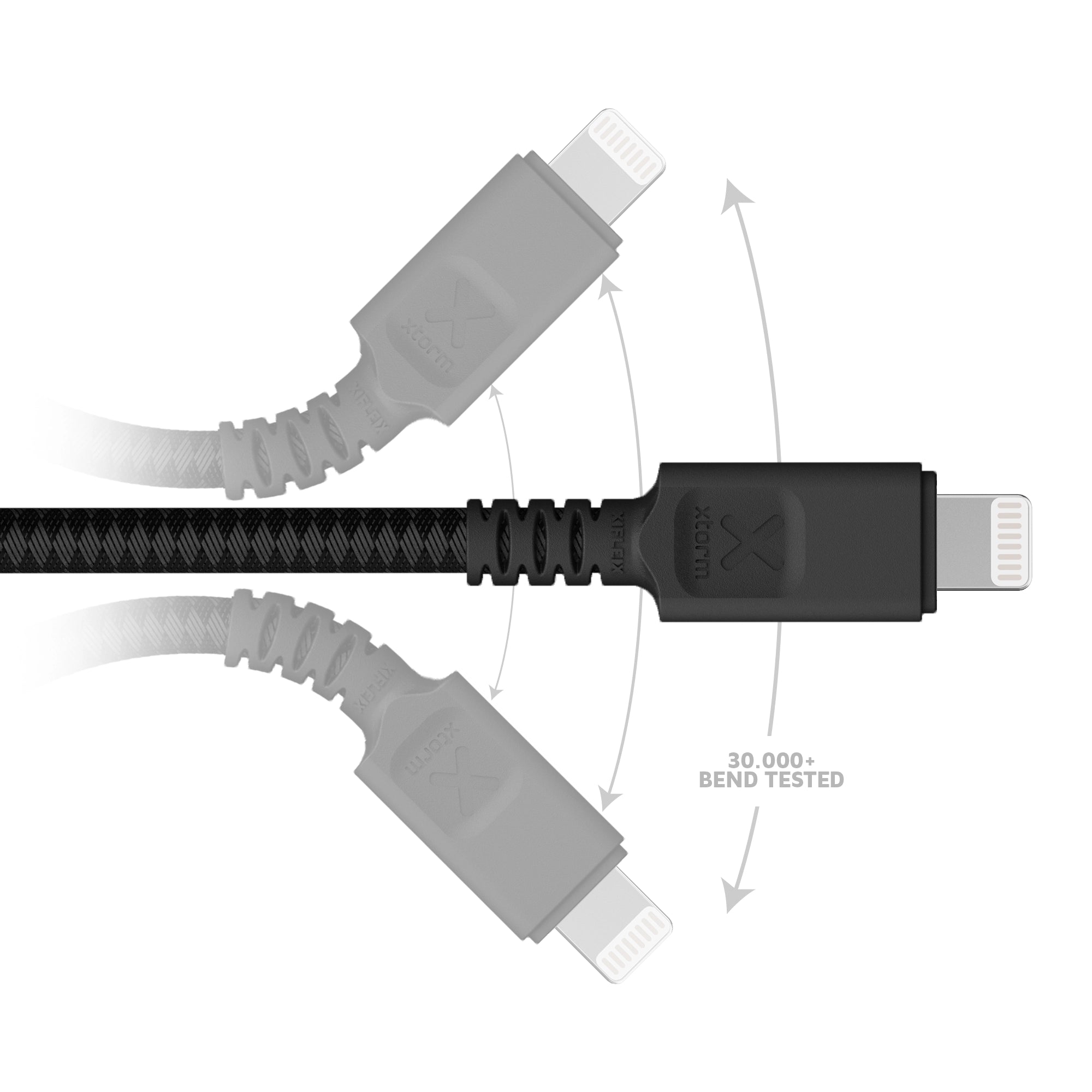 xtorm-next-gen-c-ble-usb-vers-lightning-3-m-noir-certifi-mfi-flexcore-duracore image 7
