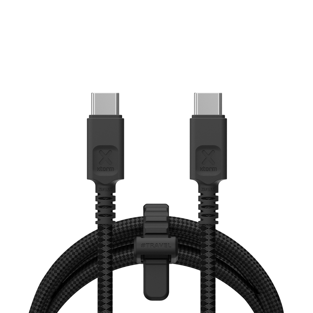 xtorm-next-gen-usb-c-pd-100w-3-m-noir-c-ble-tress-c-lock-longue-port-e-avec-e-ma image 1