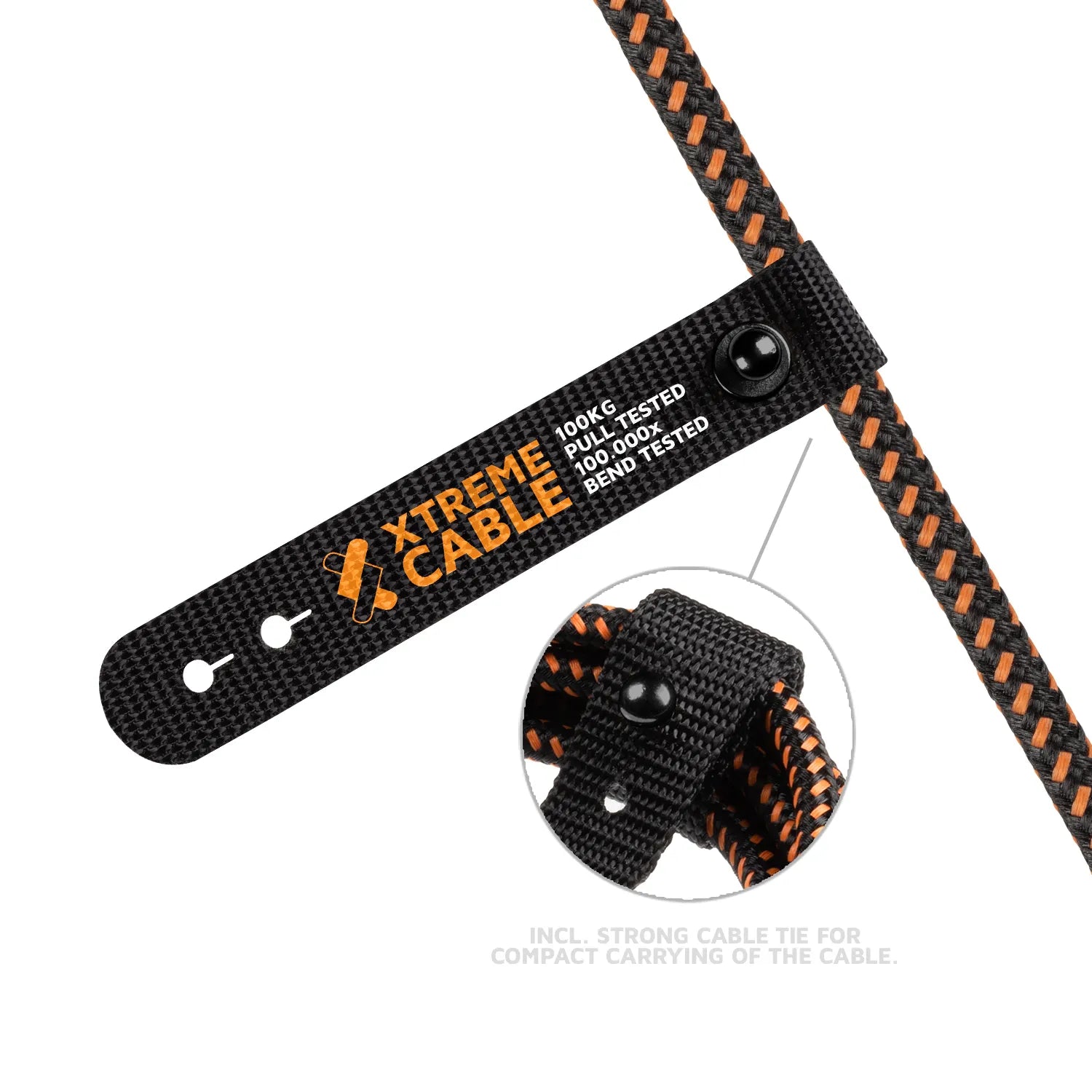 xtorm-xtreme-c-ble-usb-a-vers-lightning-1-5-m-garantie-vie-100-000-pliures-noir- image 7