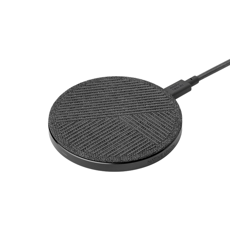 native-union-drop-wireless-charger-chargeur-sans-fil-qi-10-w-base-aluminium-lest image 1