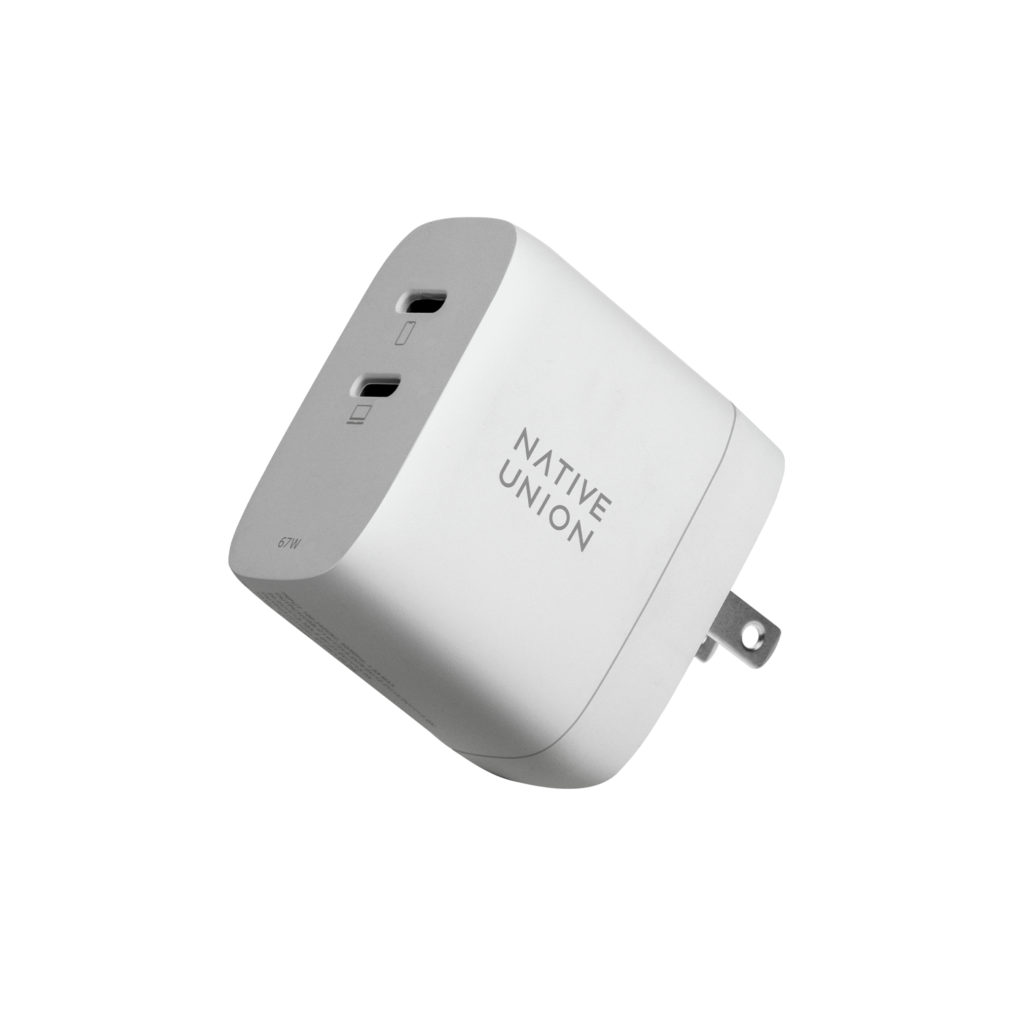native-union-fast-gan-charger-pd-67w-chargeur-rapide-double-usb-c-avec-r-partiti image 3