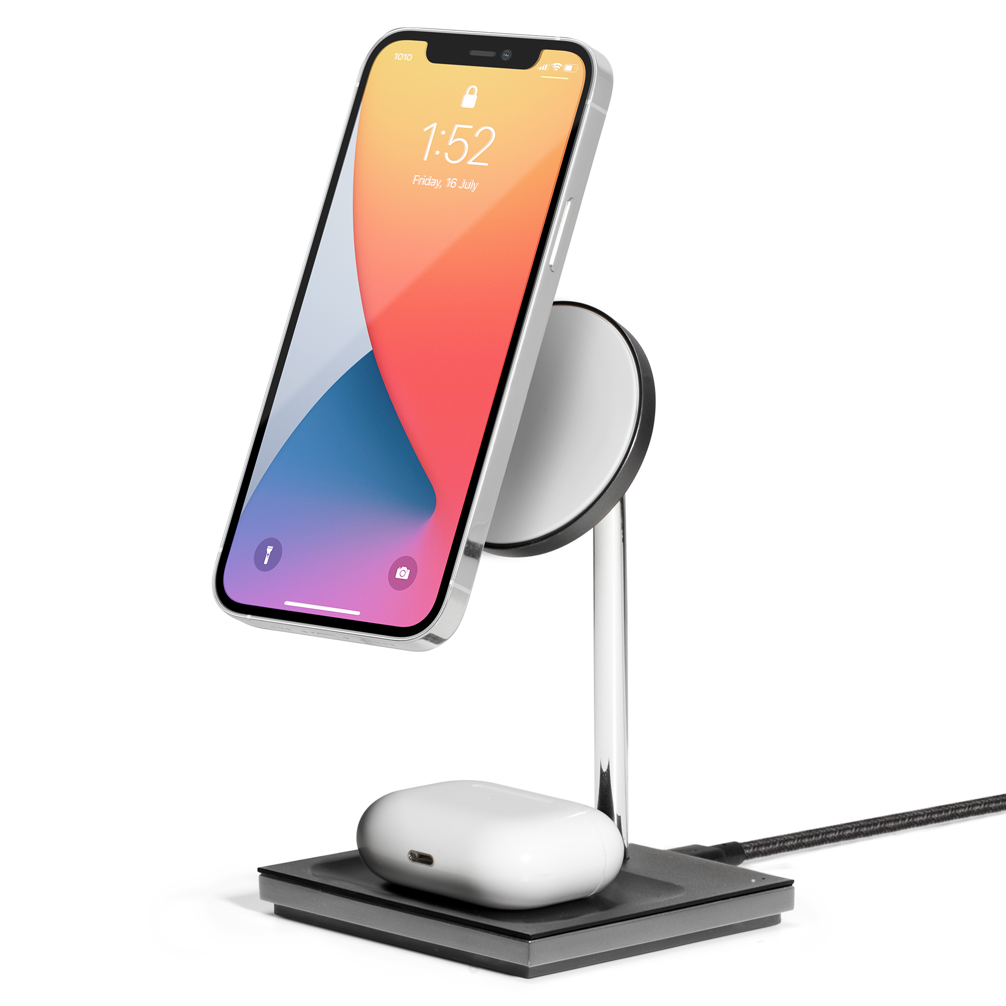 native-union-snap-2-in-1-magnetic-wireless-charger-chargeur-sans-fil-magsafe-iph image 1