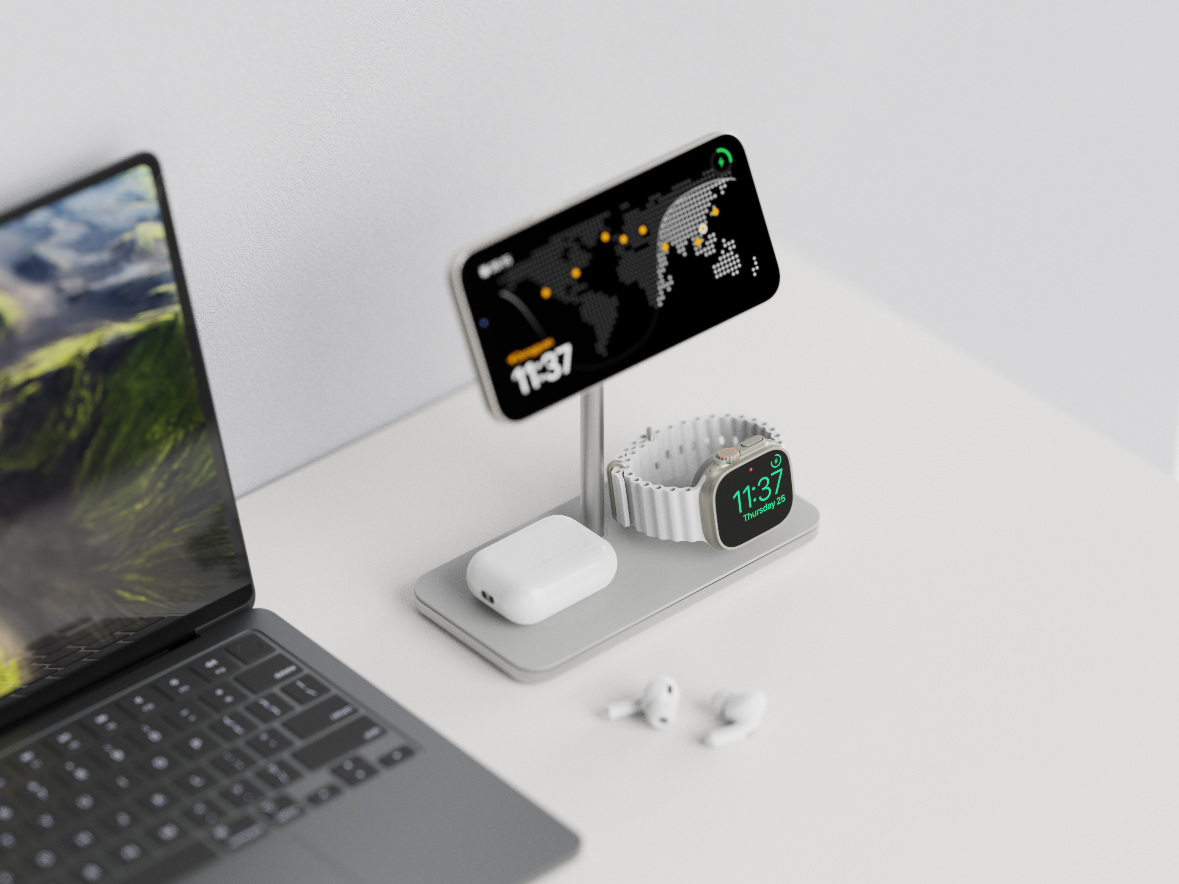 xtorm-linq-3-en-1-qi2-station-de-charge-sans-fil-magn-tique-pour-iphone-apple-wa image 5