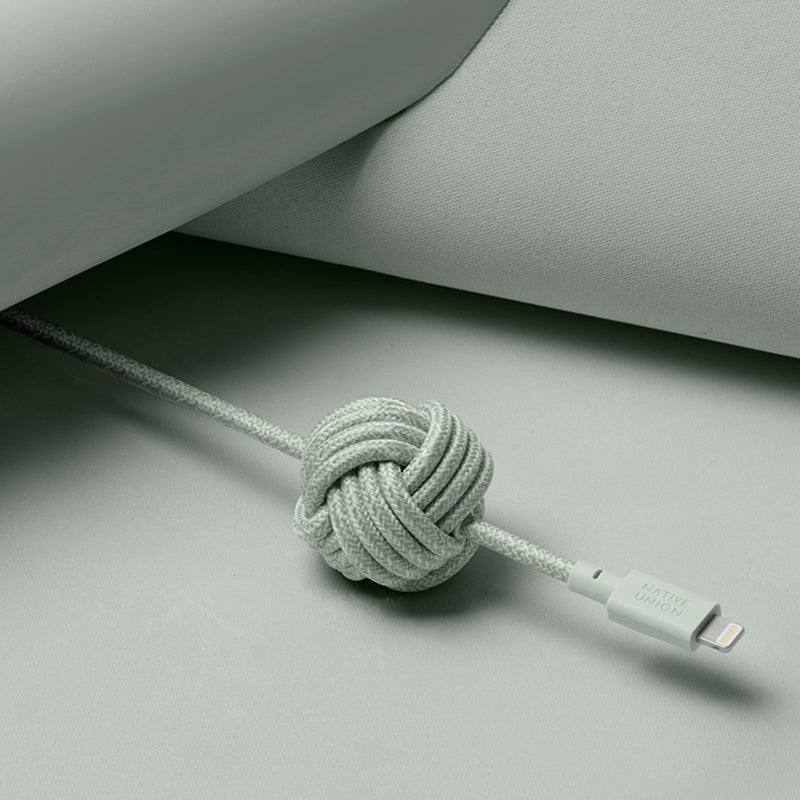 native-union-night-cable-usb-a-vers-lightning-pack-de-5-c-bles-mfi-3-m-avec-n-ud image 2