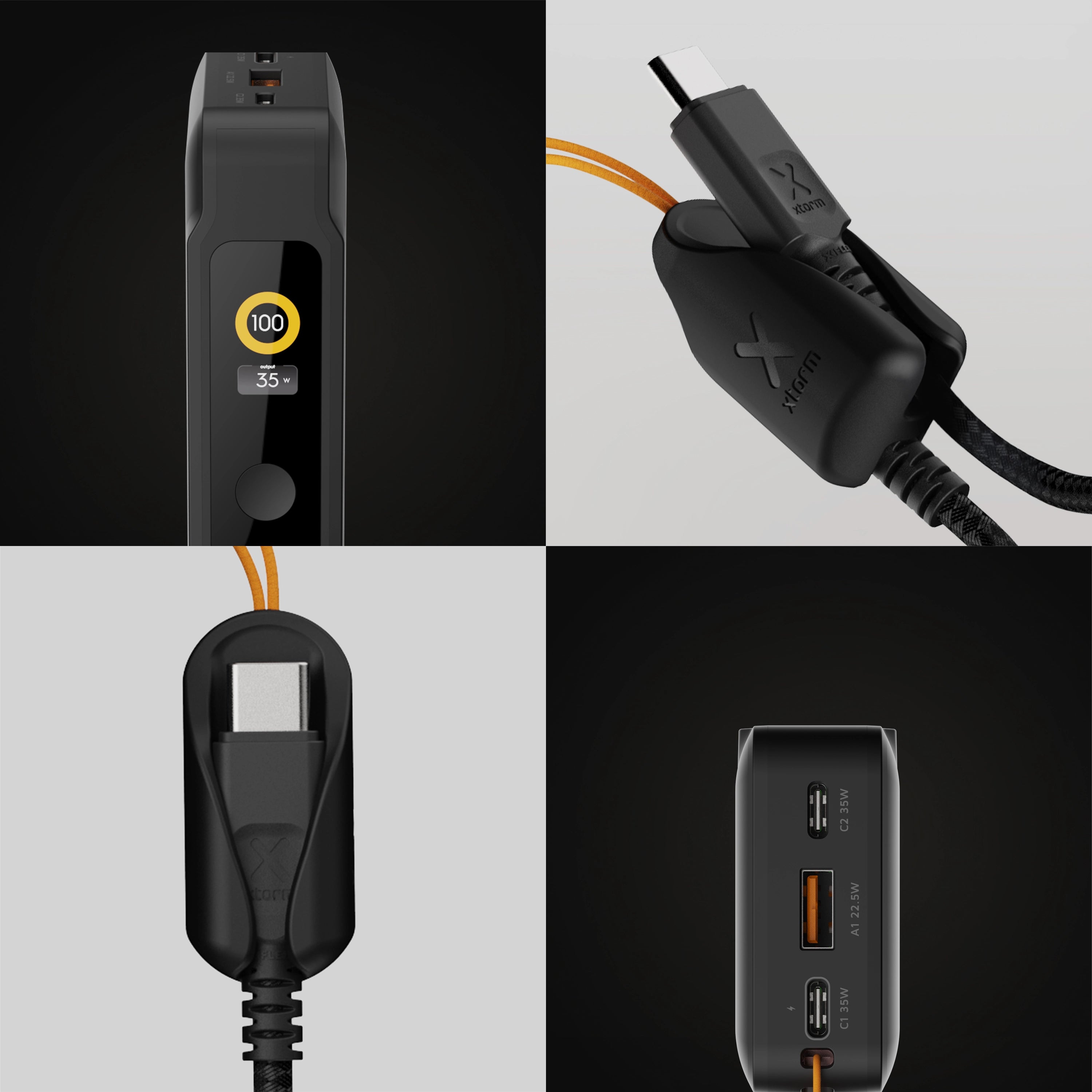 xtorm-nextgen-powerbank-35w-10-000-mah-charge-rapide-usb-c-midnight-black-format image 4