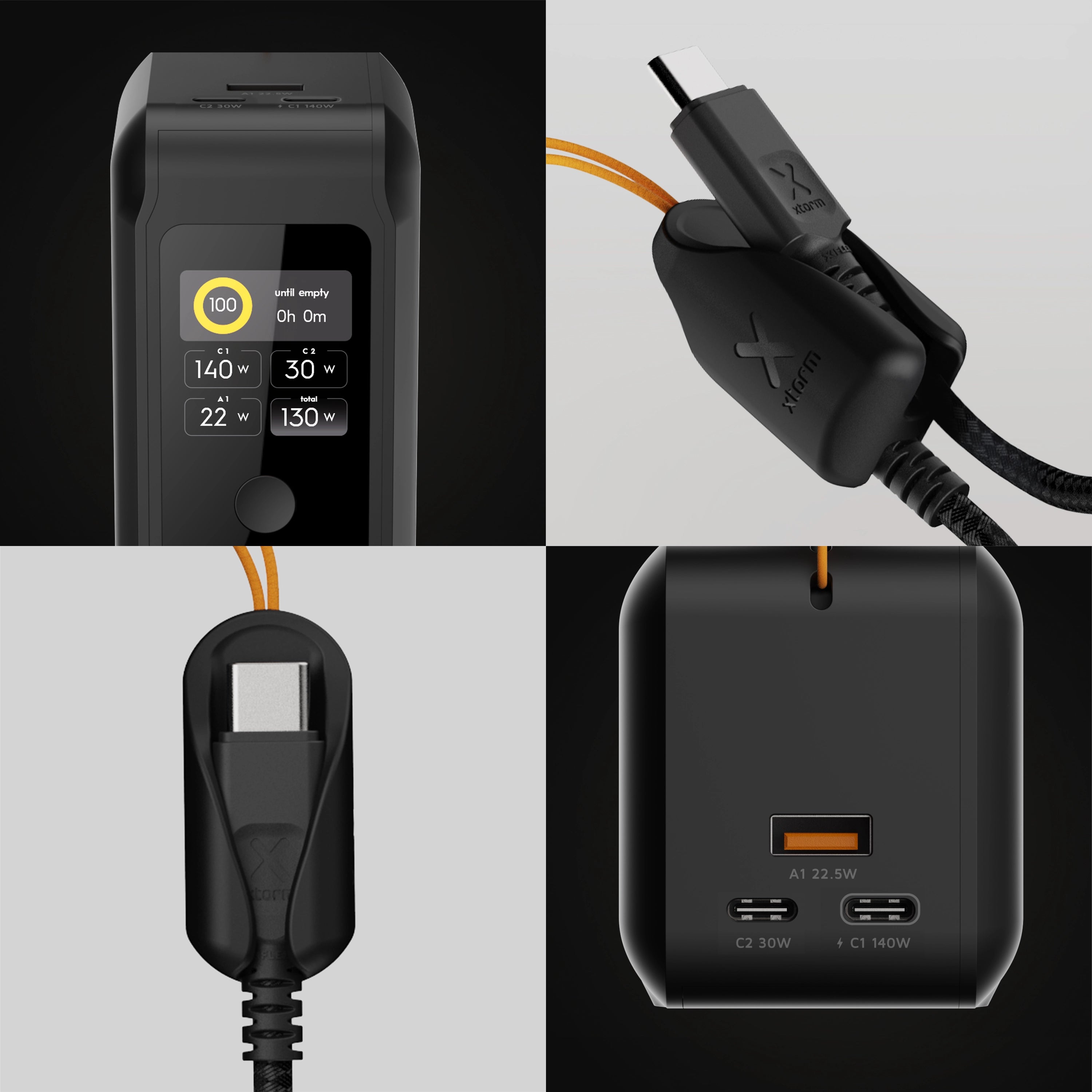 xtorm-nextgen-powerbank-140w-27-000-mah-ultracharge-usb-c-midnight-black-recharg image 4