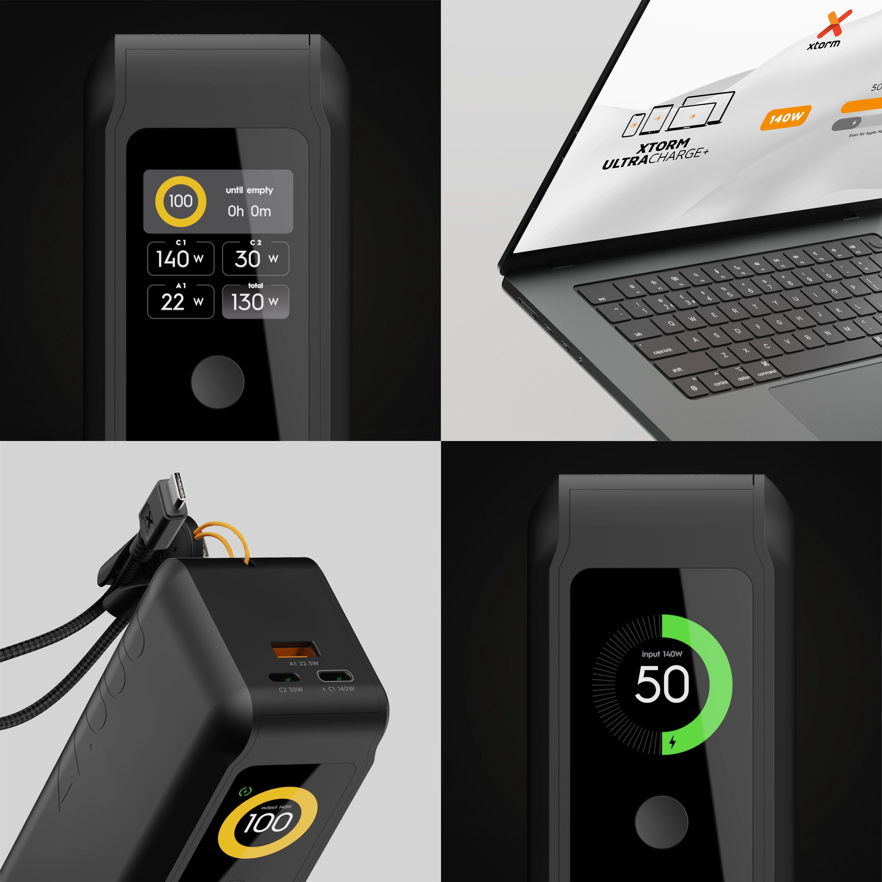 xtorm-nextgen-powerbank-140w-27-000-mah-ultracharge-usb-c-midnight-black-recharg image 8