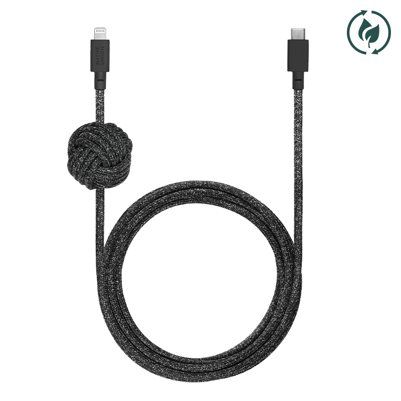 native-union-night-cable-3-pack-usb-c-vers-lightning-c-ble-3-m-tress-avec-n-ud-l image 5