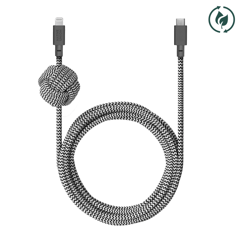 native-union-night-cable-3-pack-usb-c-vers-lightning-c-ble-3-m-tress-avec-n-ud-l image 4