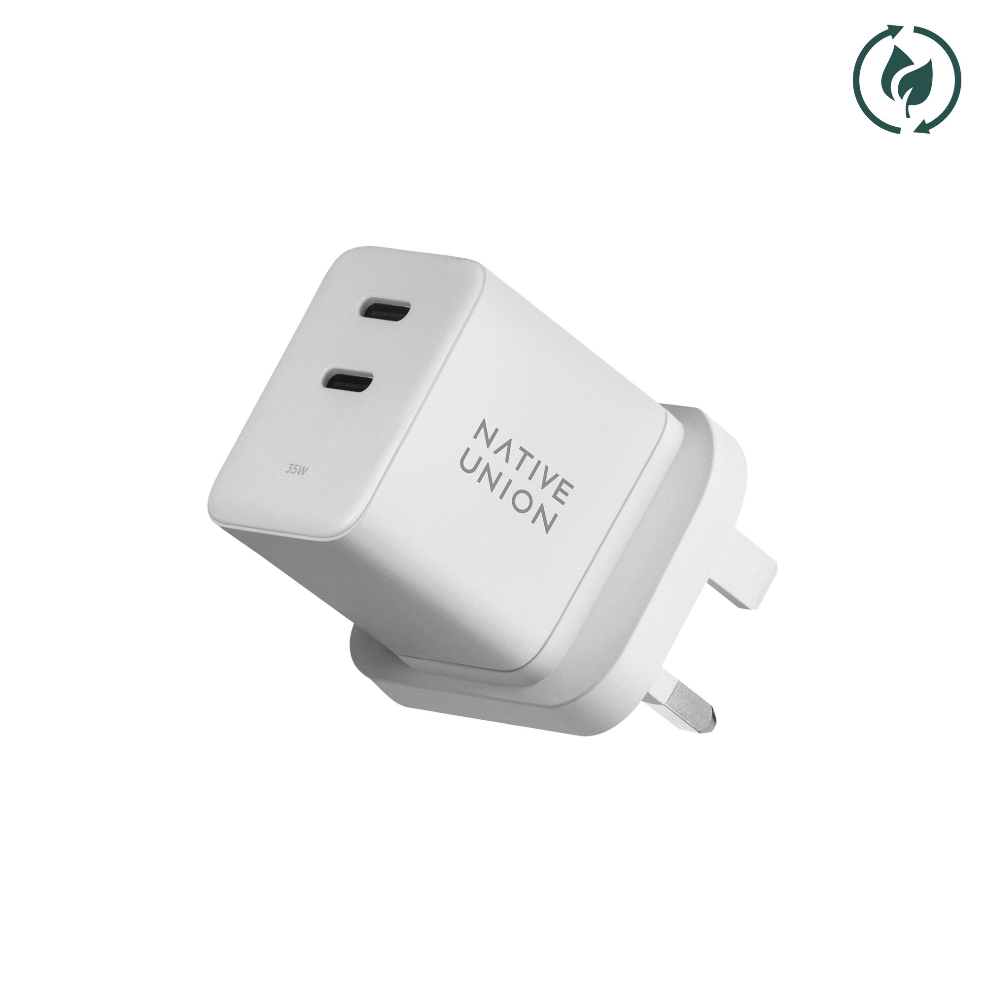 native-union-fast-gan-charger-pd-35w-chargeur-compact-2-ports-usb-c-power-delive image 7