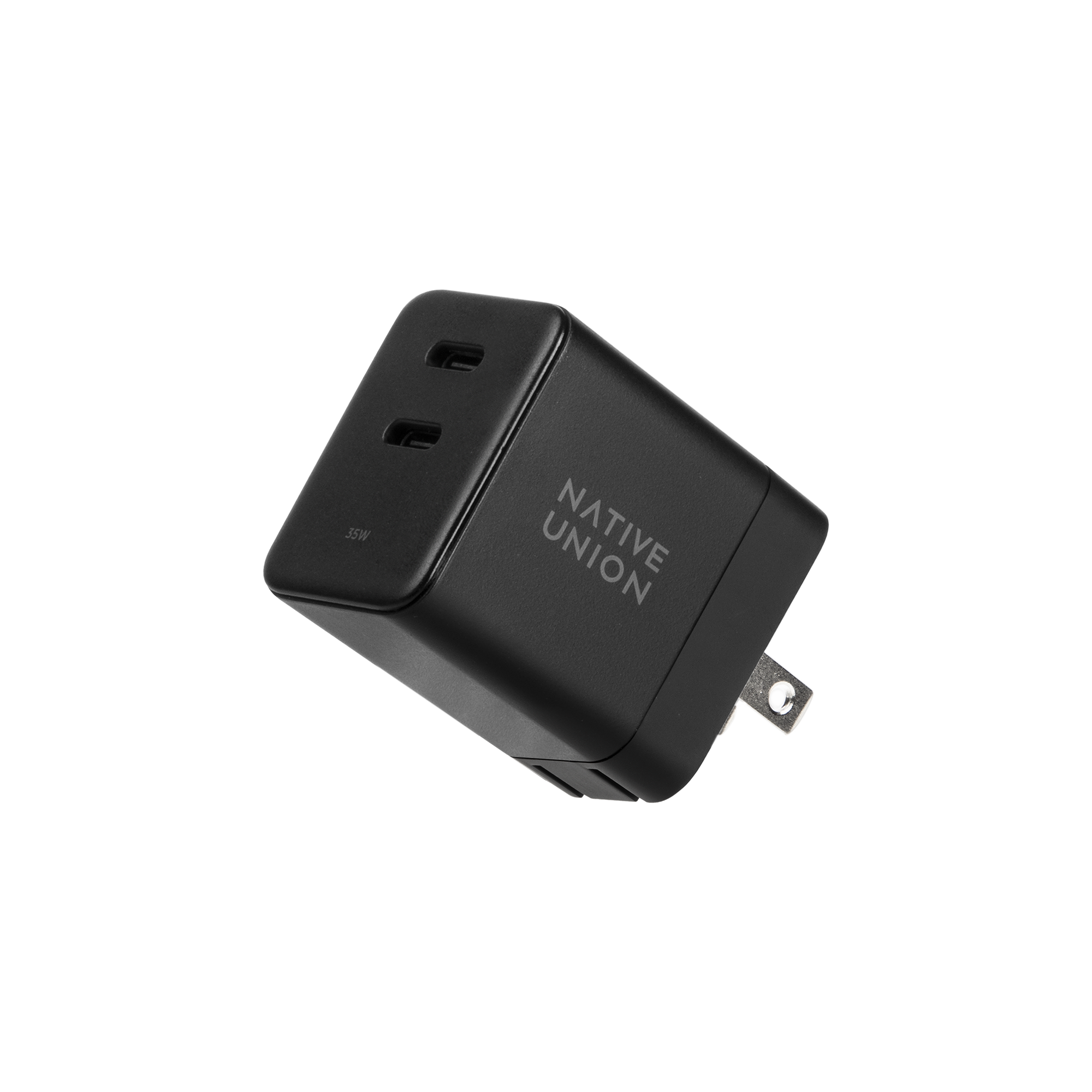 native-union-fast-gan-charger-pd-35w-chargeur-compact-2-ports-usb-c-power-delive image 1