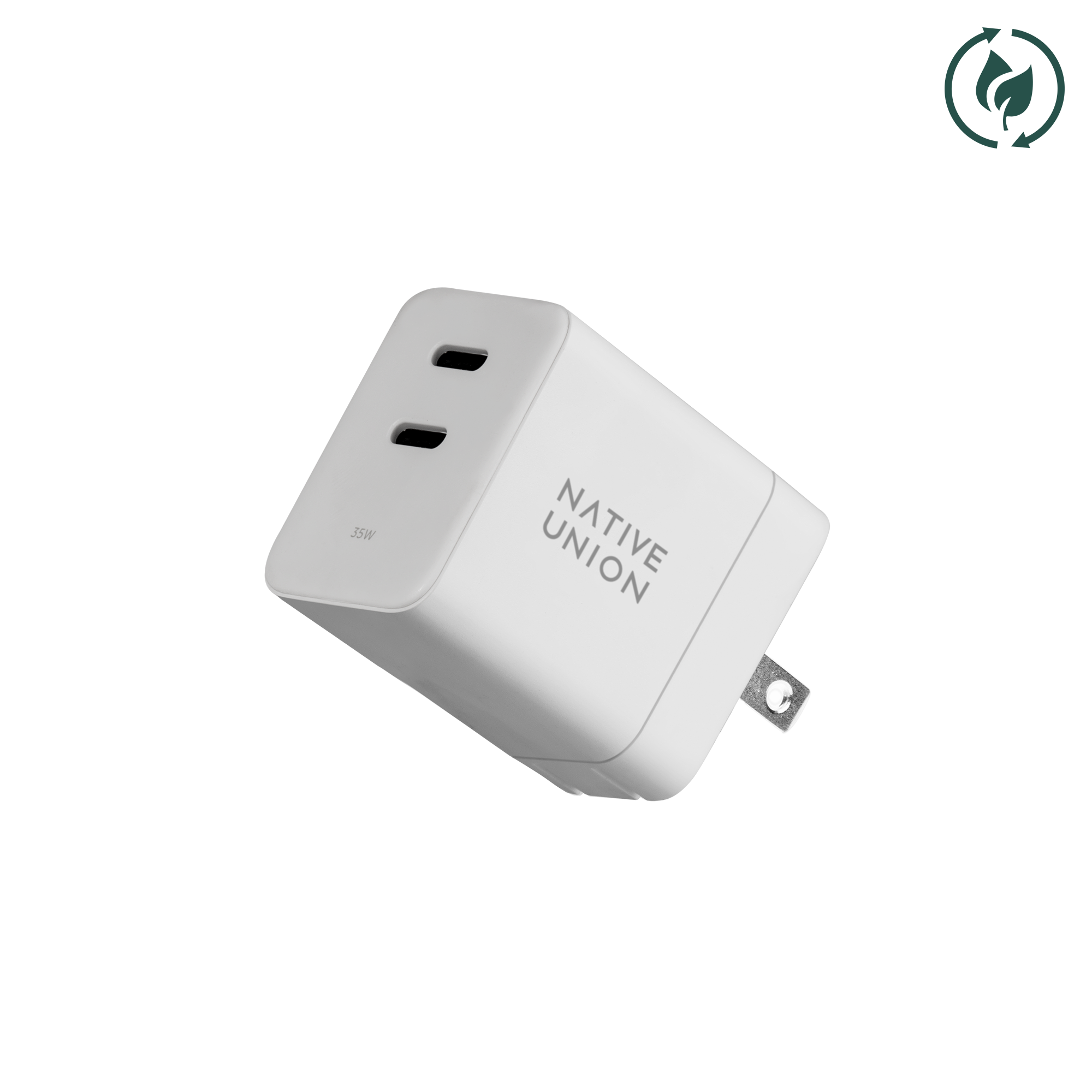 native-union-fast-gan-charger-pd-35w-chargeur-compact-2-ports-usb-c-power-delive image 3