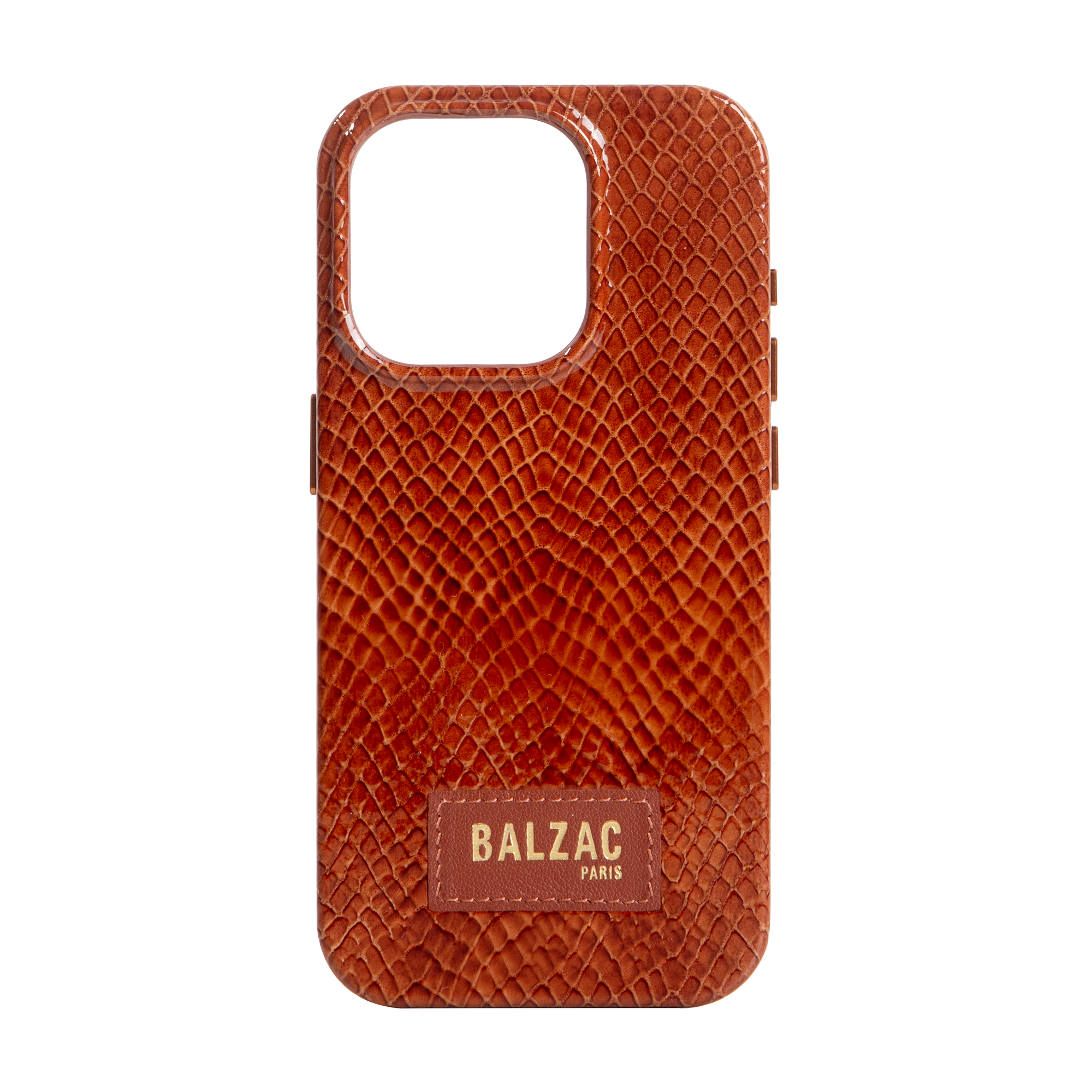 native-union-x-balzac-paris-embossed-cognac-case-pour-iphone-15-coque-cuir-v-rit image 1