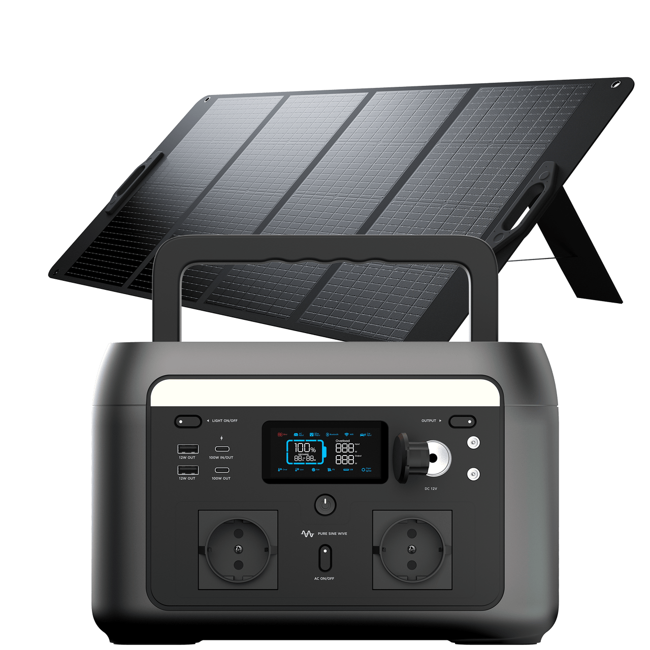 xtorm-solar-bundle-xp2-station-d-nergie-smart-power-station-600-w-panneau-solair image 1