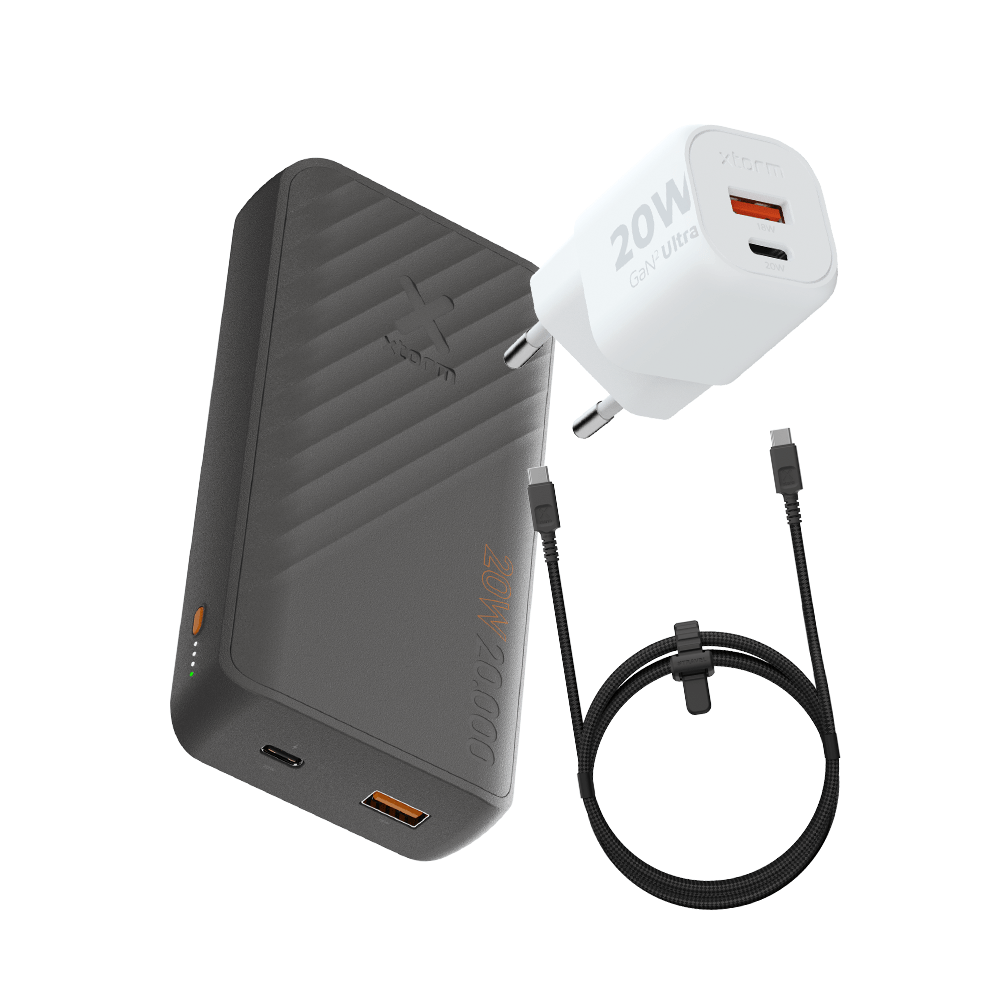 xtorm-supercharge-powerbank-bundle-20-000-mah-20-w-pack-batterie-externe-chargeu image 1