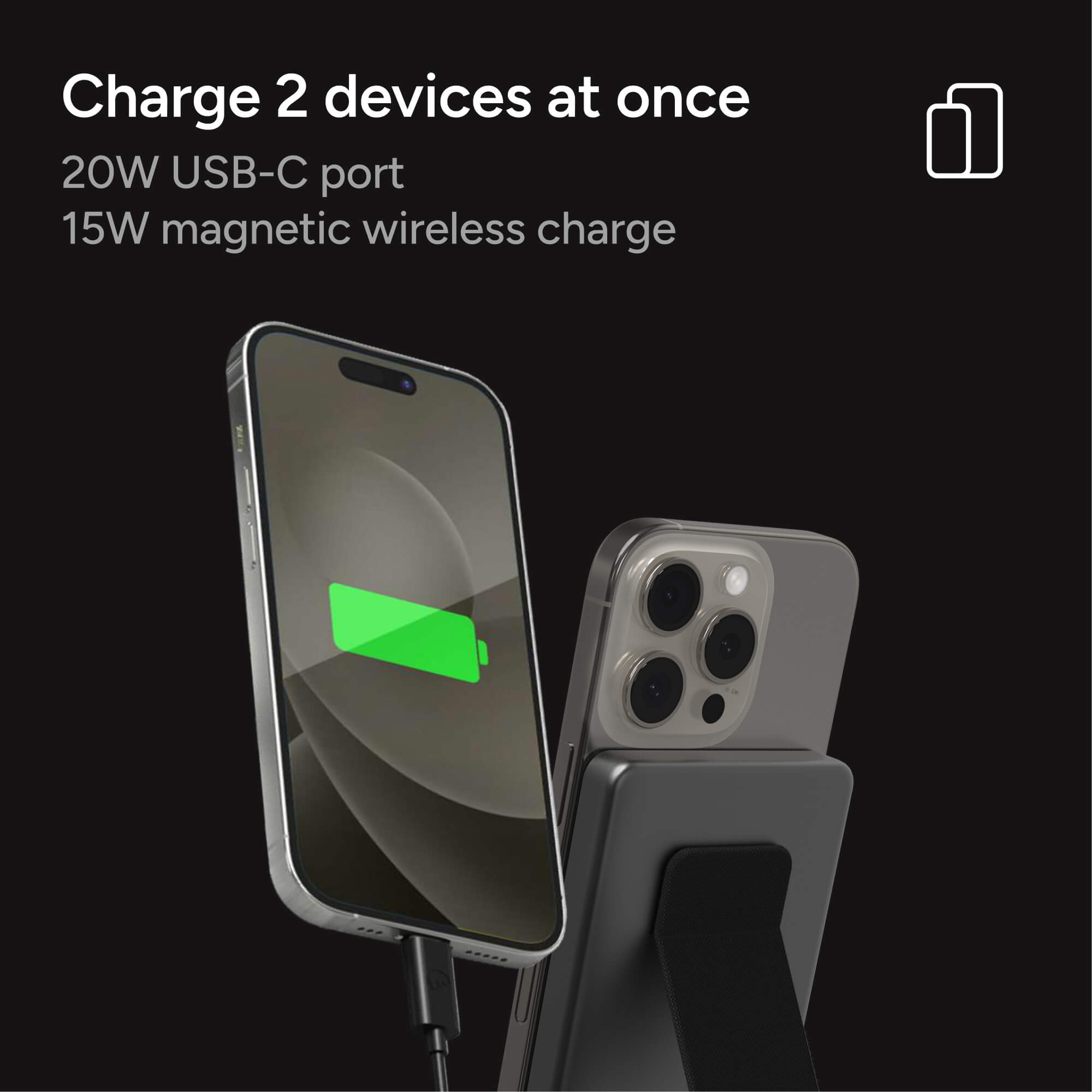 mophie-powerstation-slim-wireless-5k-avec-support-kickstand-power-bank-5-000-mah image 4