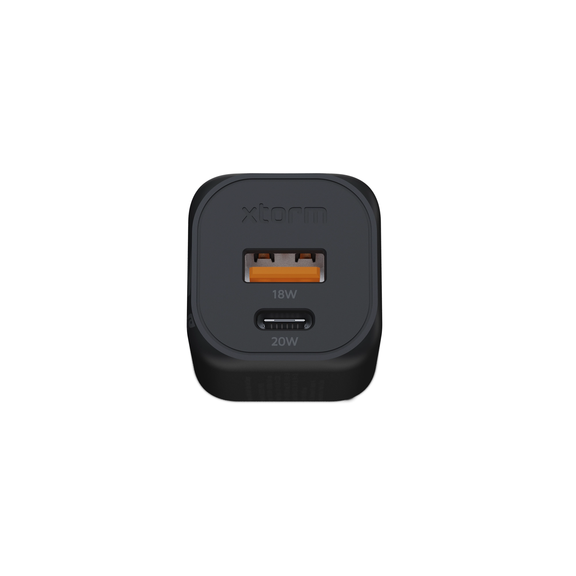 xtorm-gan-ultra-20w-chargeur-secteur-double-port-usb-a-usb-c-noir-plastique-recy image 3