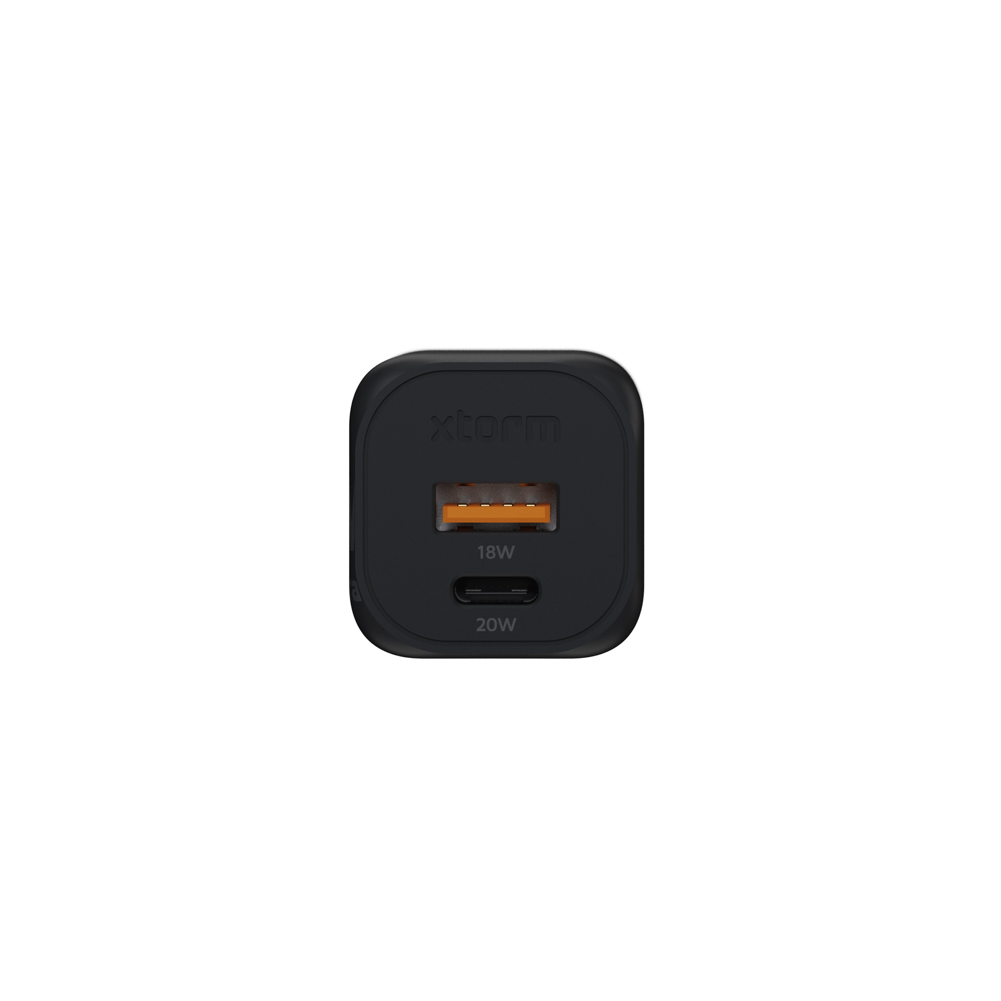 xtorm-gan-ultra-20w-chargeur-secteur-double-port-usb-a-usb-c-noir-plastique-recy image 7