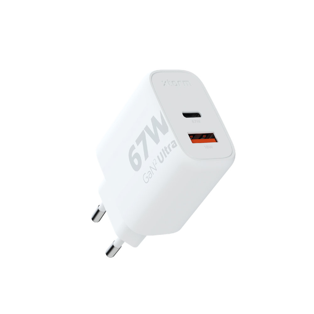 xtorm-gan2-ultra-67w-chargeur-mural-double-port-67w-usb-c-18w-usb-a image 1