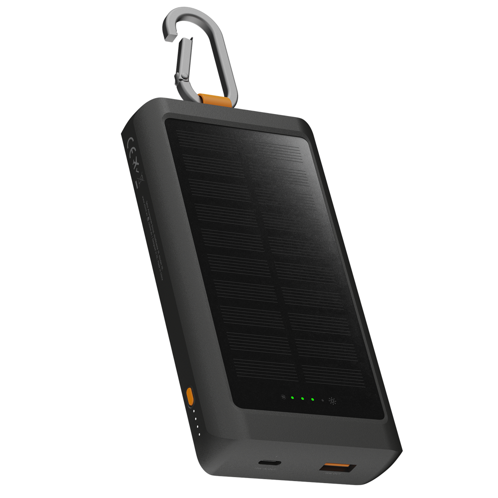 xtorm-go2-power-bank-solaire-10-000-mah-15w-avec-lampe-et-mousqueton image 1