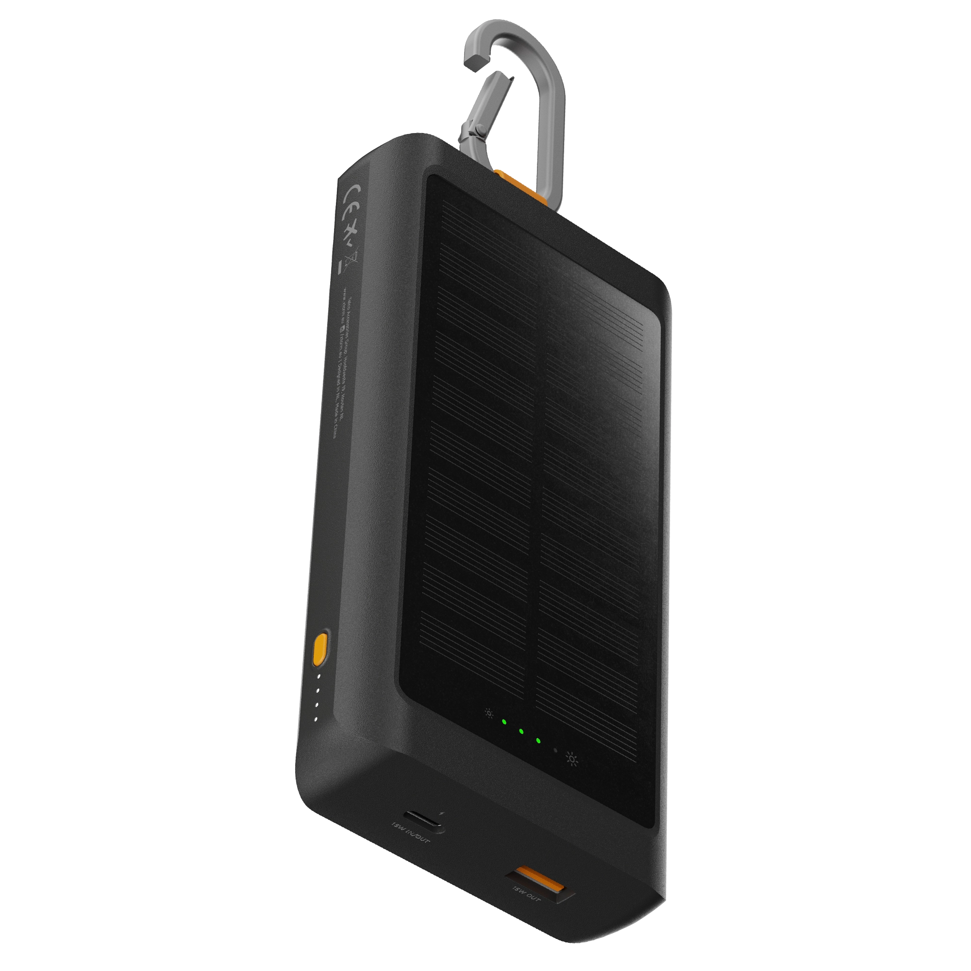 xtorm-go2-power-bank-solaire-10-000-mah-15w-avec-lampe-et-mousqueton image 2