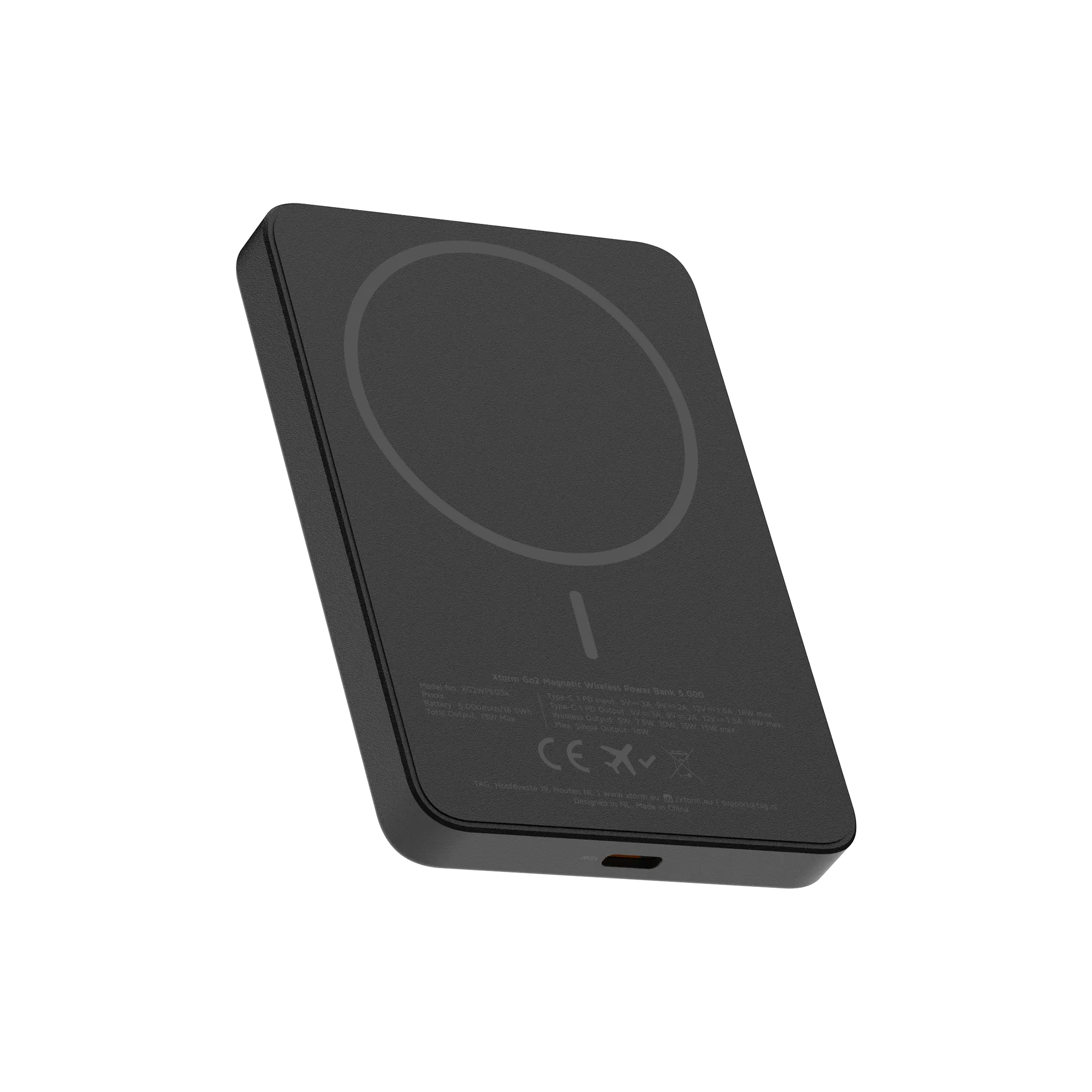 xtorm-go2-power-bank-magn-tique-sans-fil-5-000-mah-charcoal-black image 7