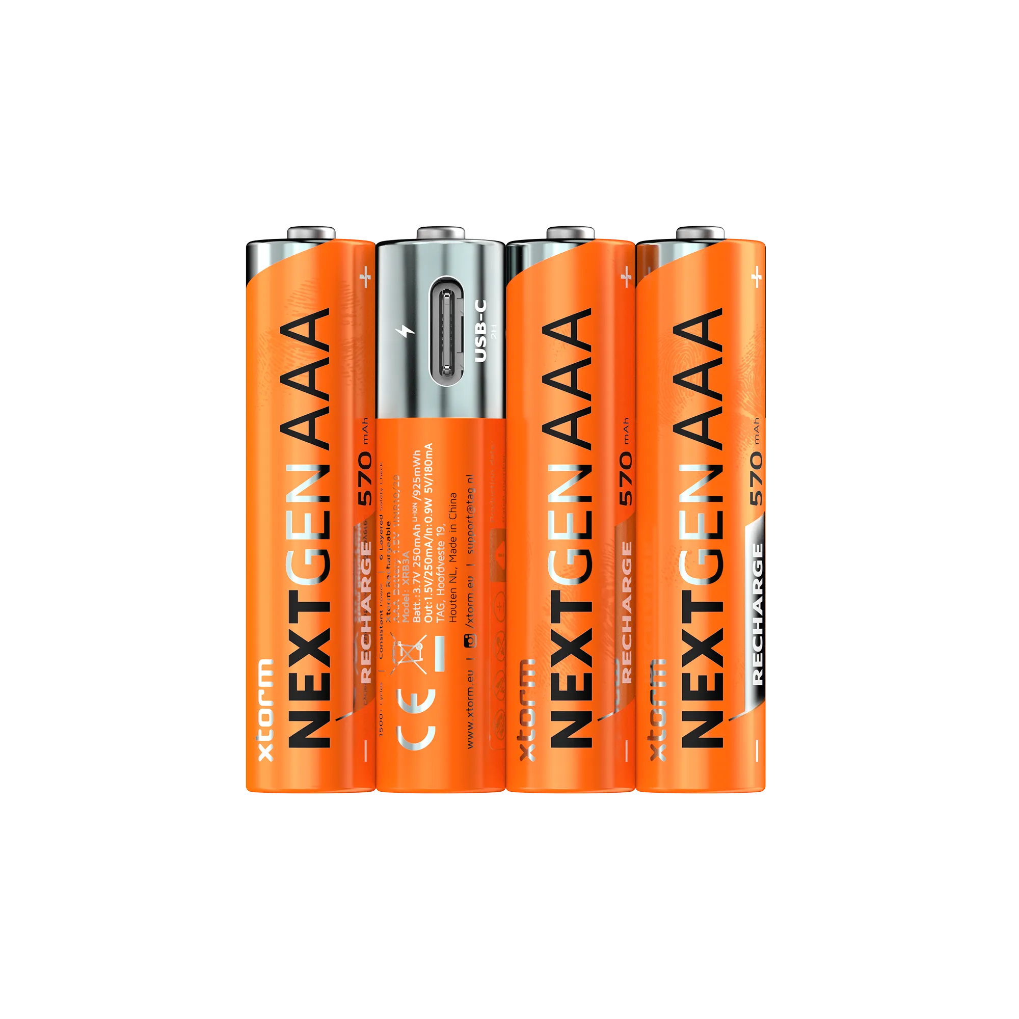 xtorm-piles-rechargeables-aaa-usb-c-pack-de-4-charge-par-port-usb-c-int-gr-r-uti image 2