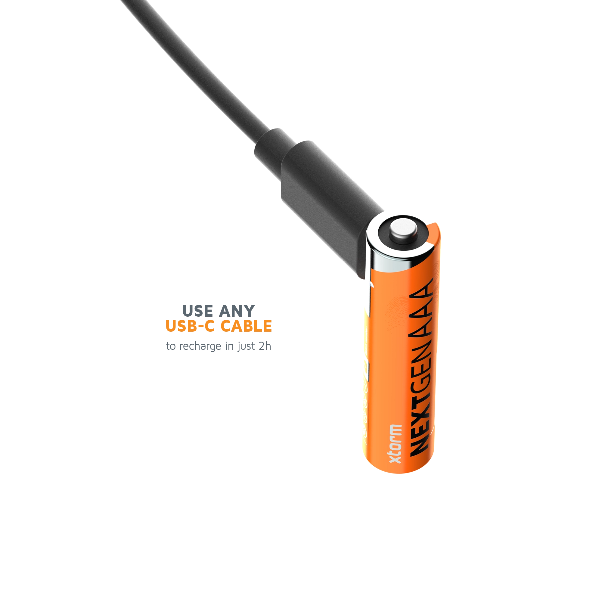 xtorm-piles-rechargeables-aaa-usb-c-pack-de-4-charge-par-port-usb-c-int-gr-r-uti image 6