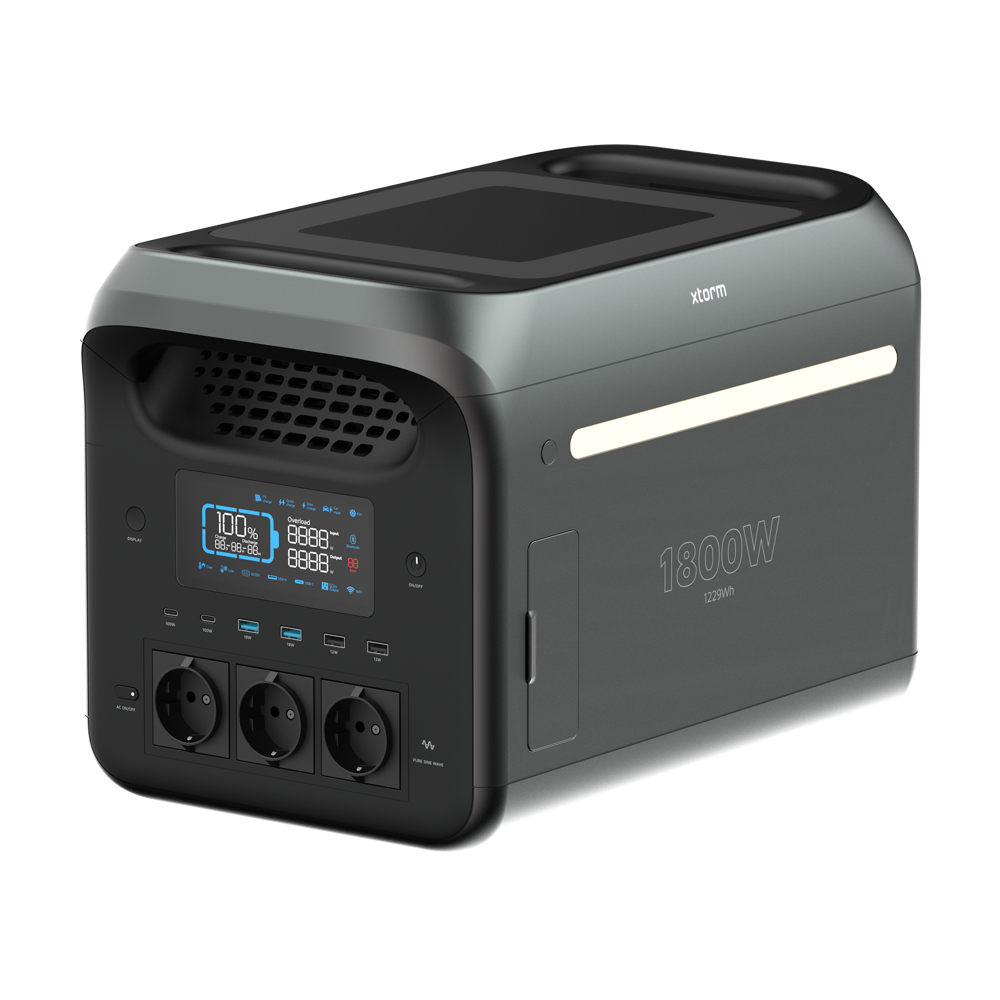 xtorm-smart-pro-powerstation-1800-w-xtreme-power-2-batterie-1229-wh-avec-12-sort image 1