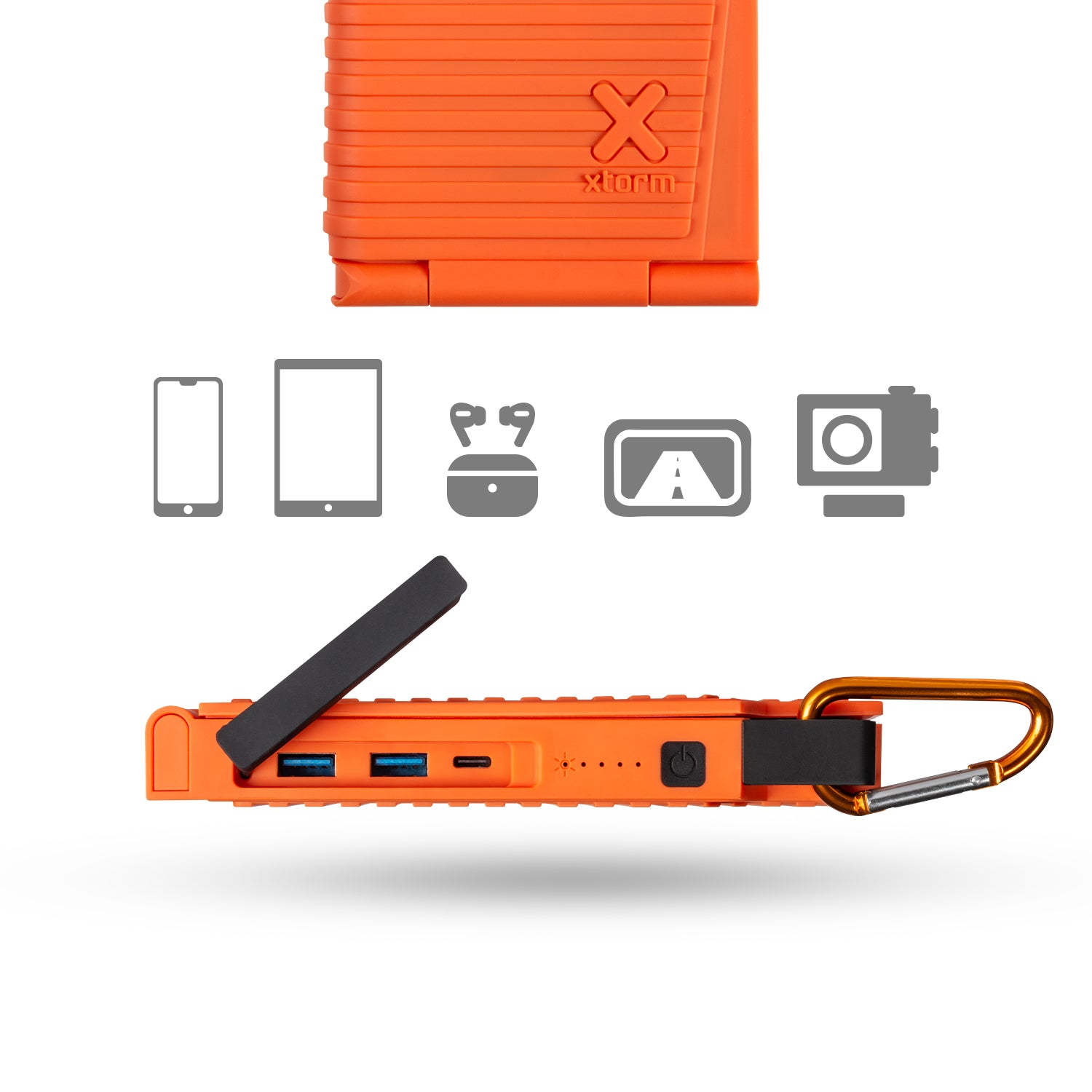 xtorm-xtreme-solar-power-bank-10-000-mah-batterie-externe-solaire-double-panneau image 2