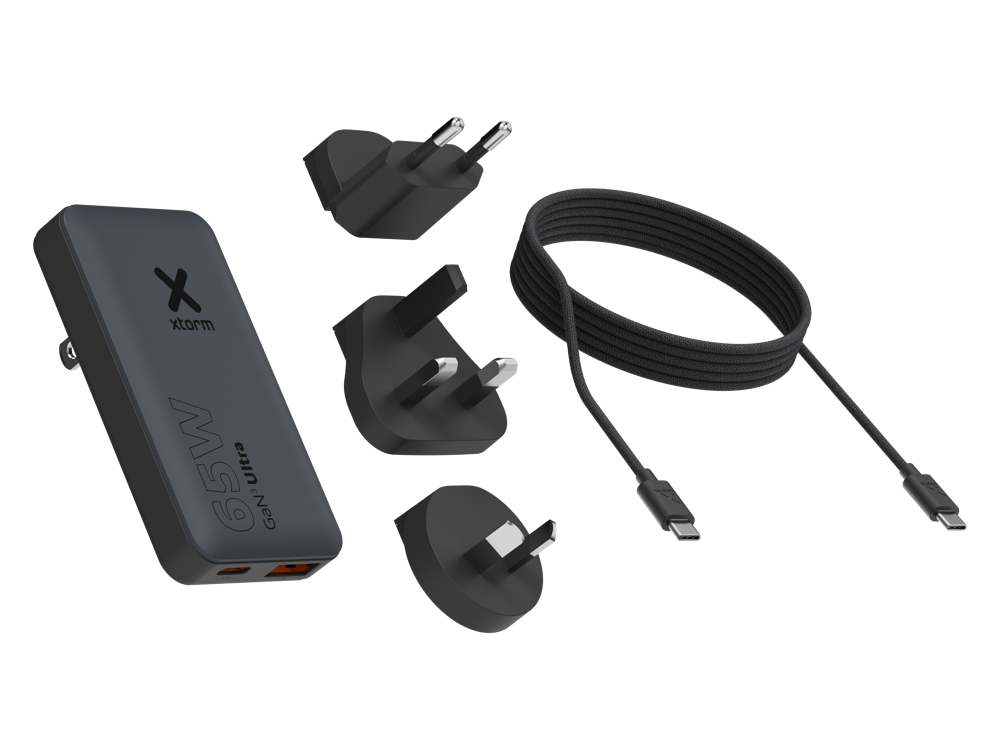 xtorm-65w-fast-travel-charger-kit-chargeur-rapide-65w-universel-avec-prises-mond image 1