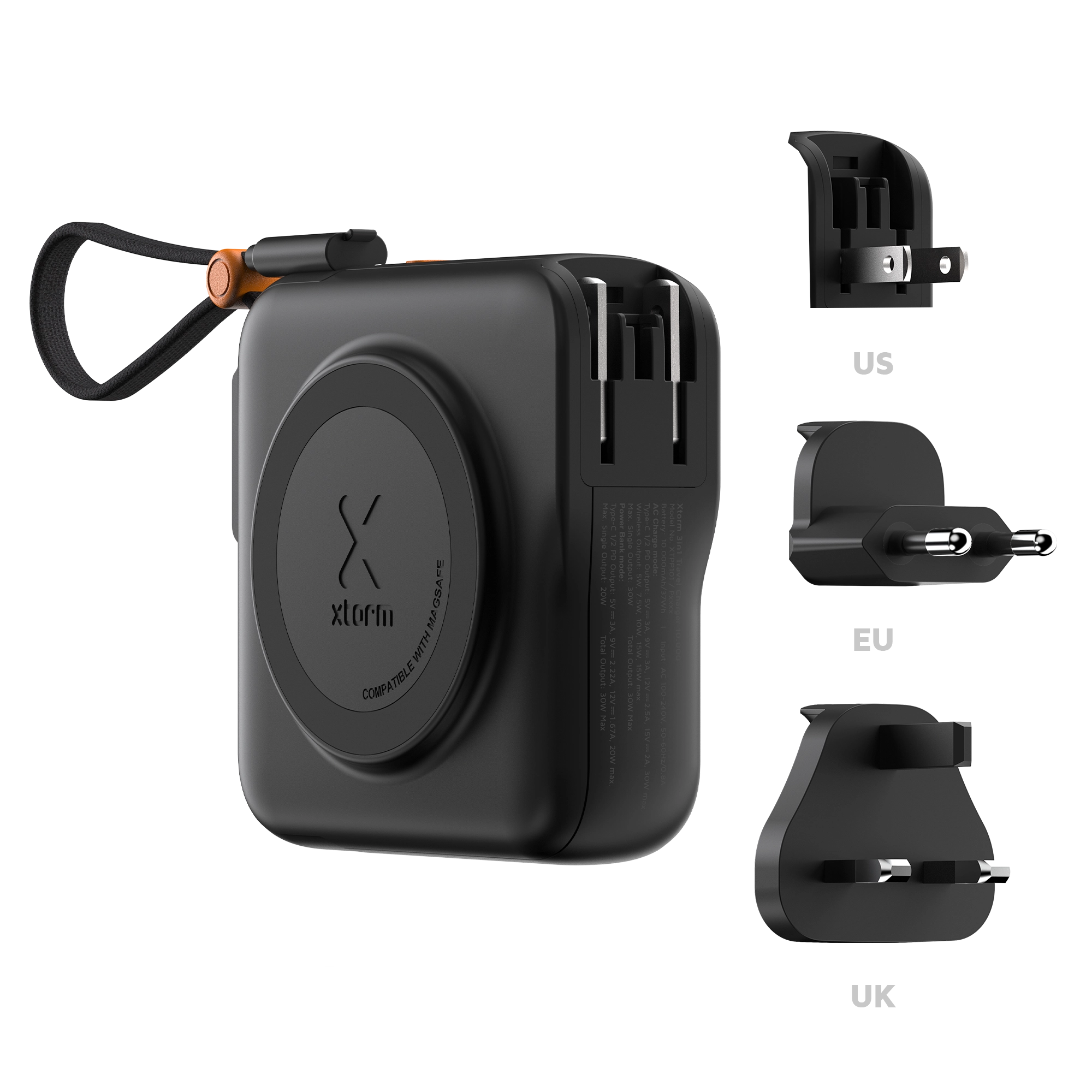 xtorm-travelpro-3-in-1-travel-charger-30w-chargeur-de-voyage-3-en-1-avec-prises- image 3