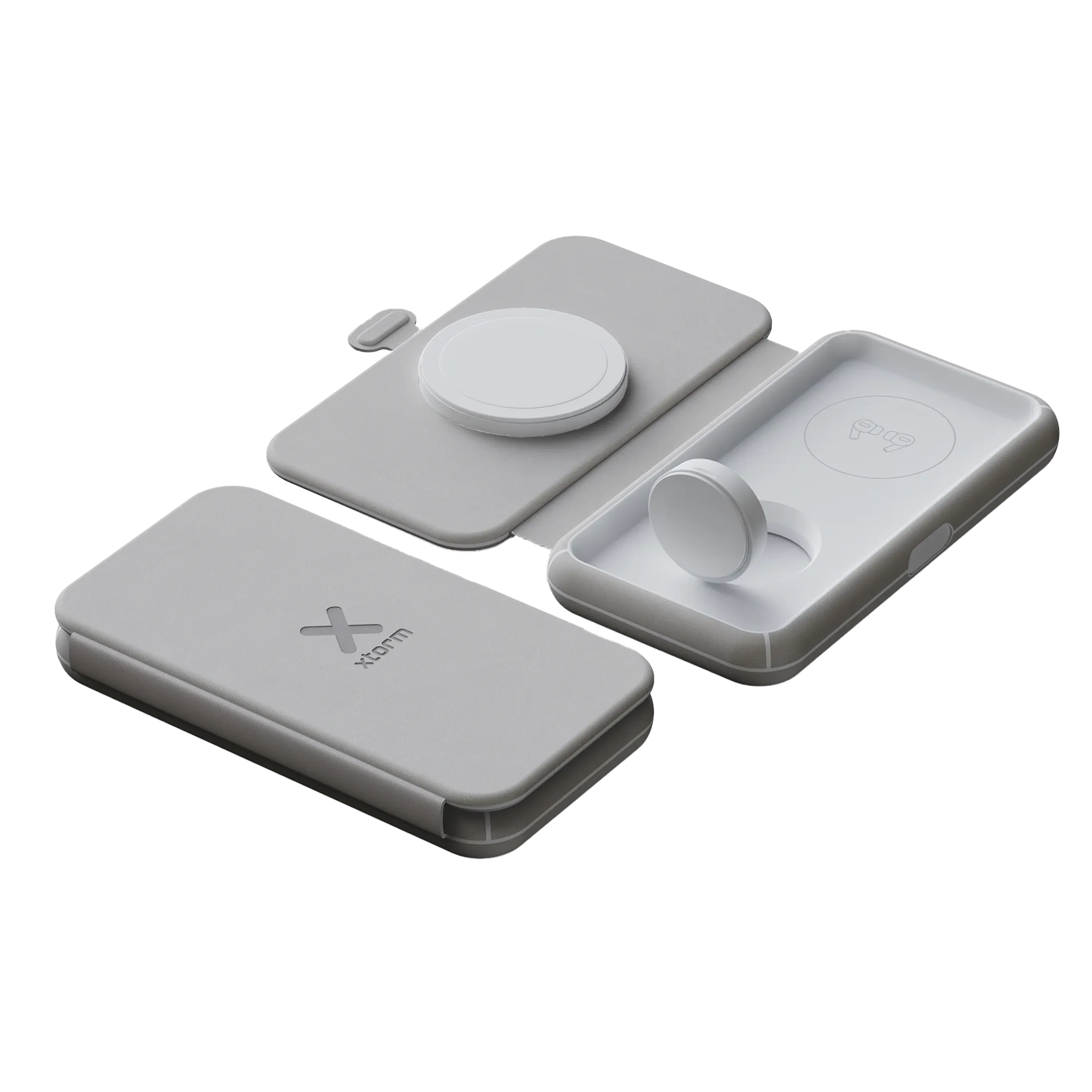 xtorm-chargeur-sans-fil-pliable-3-en-1-chargeur-de-voyage-magn-tique-pour-iphone image 2
